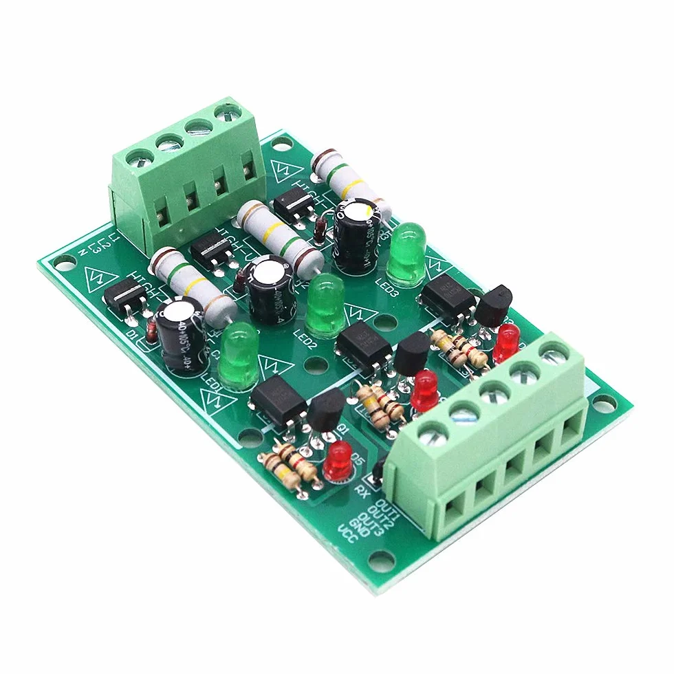 DollaTek 3-kanałowy moduł izolacji transoptora AC 220 V płytka testowa