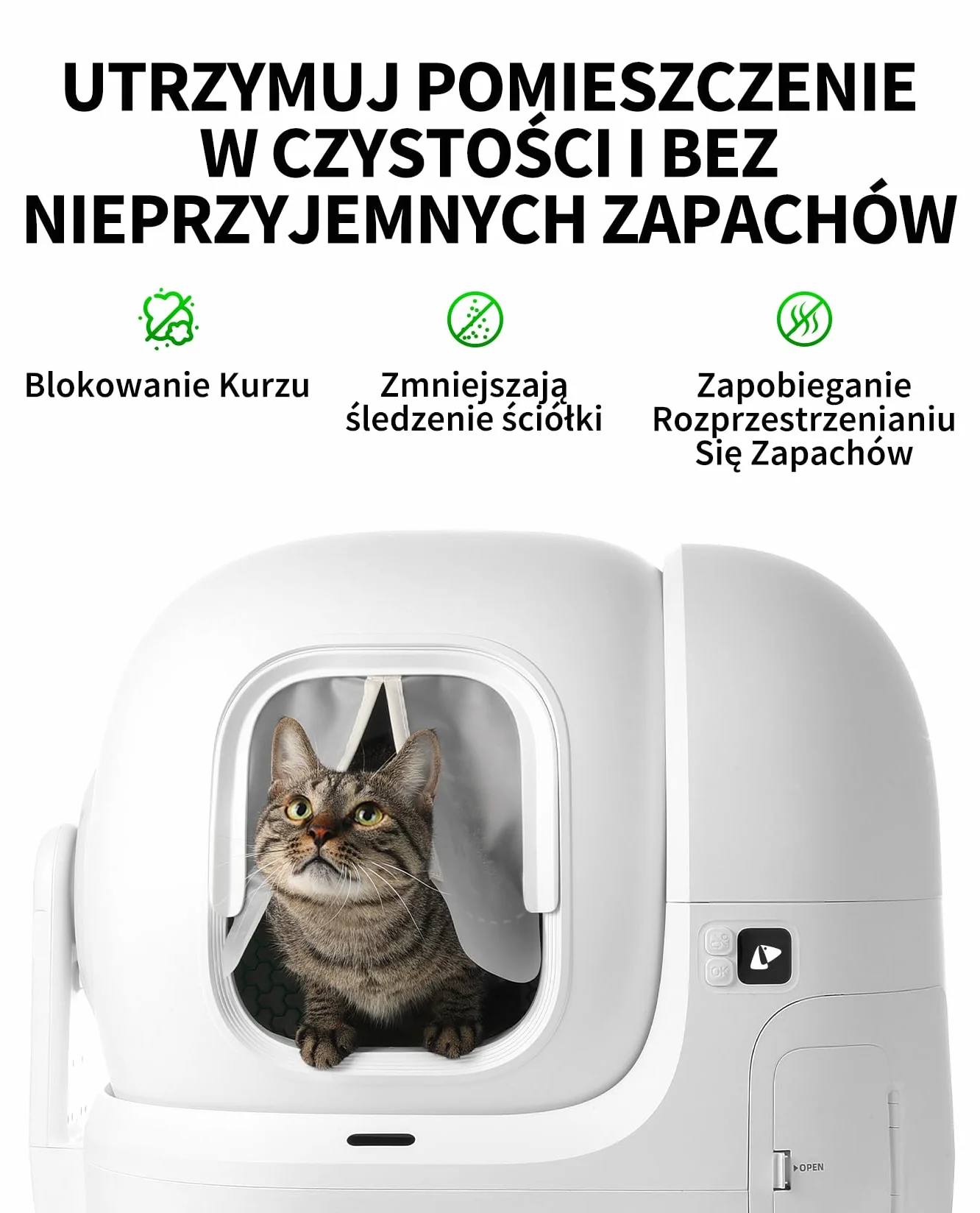 PETKIT Kurtyna Magnetyczna 2.0, do Samoczyszczących Kuwet dla Kotów PURA MAX 2 i PUROBOT MAX PRO, Pyłoszczelna, Redukuje Ślady Żwirku, Trwała, Łatwa do Czyszczenia