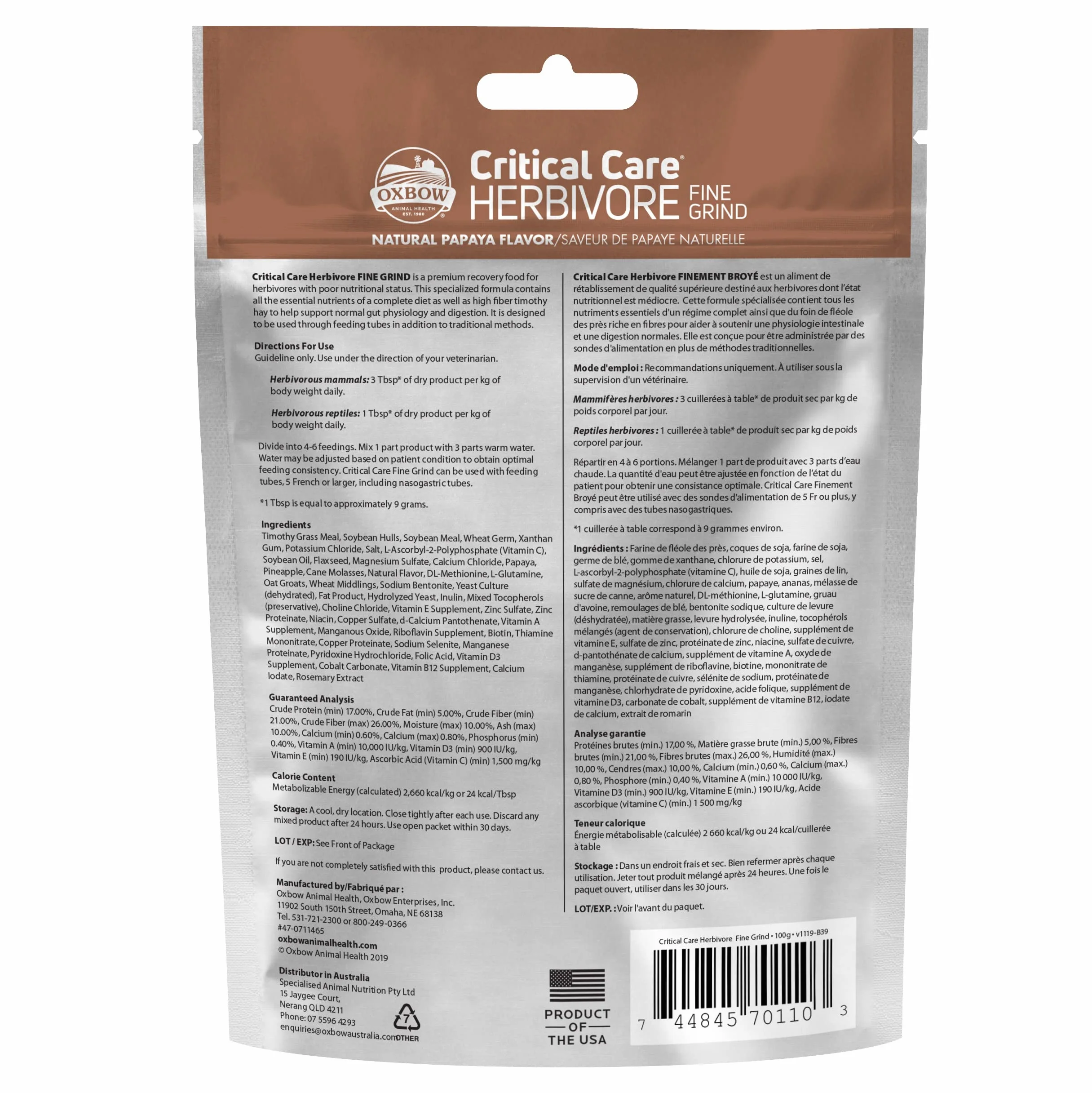 Critical Care Fine Grind - 100 g