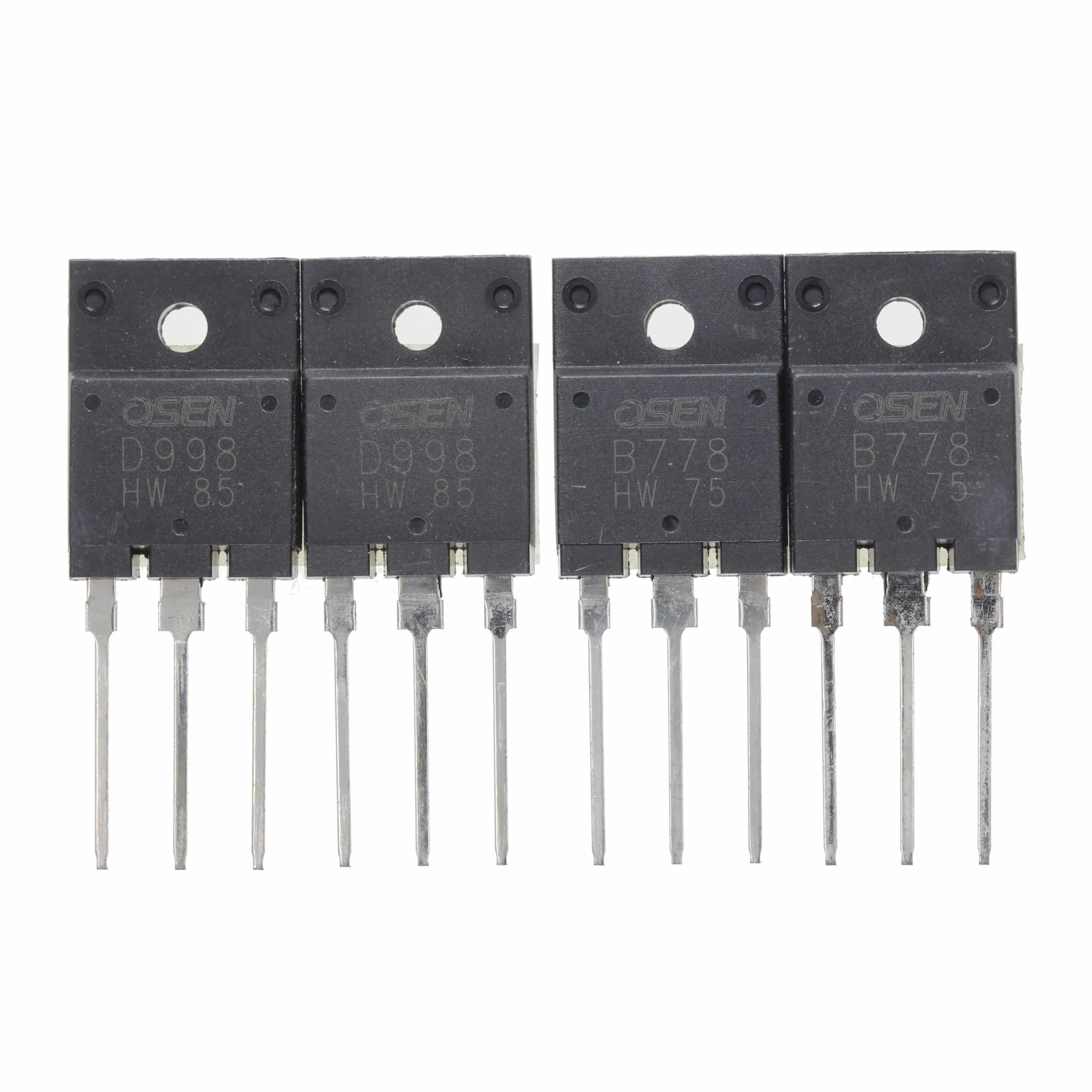 B778 D998 NPN PNP Silicon Power Transistor TO-3PF 120V 10A 100W hFE:80-160