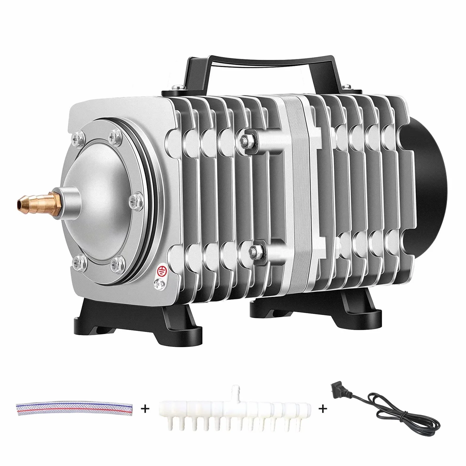 Komercyjna pompa powietrza 60W-160W, 70L-140l/min, 6-16 wyjść kolektor zaworów sprężarka powietrza pompy powietrza do akwariów, stawów, systemów hydroponicznych, maszyn przemysłowych