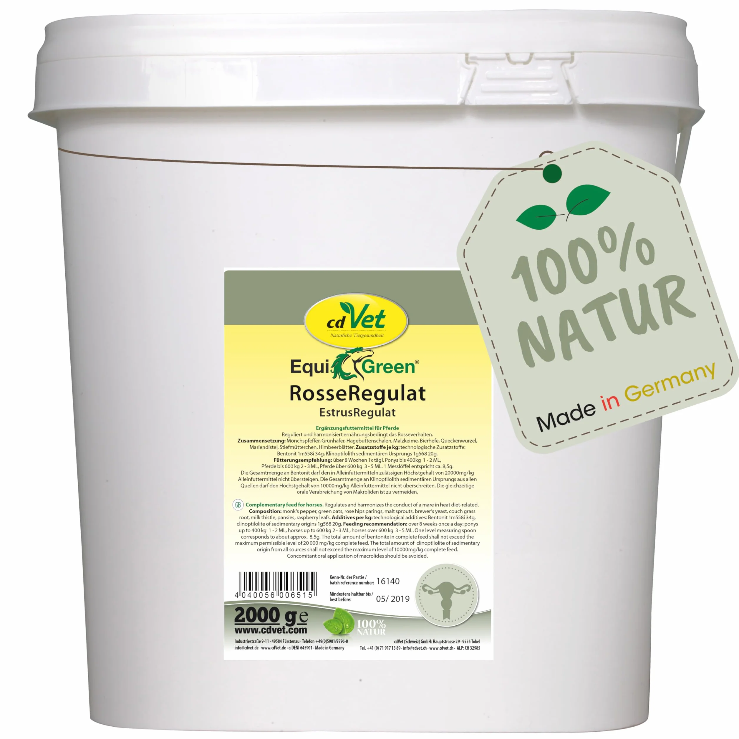 cdVet Equigreen Estrusregulat Jedzenie dla koni, 2 kg