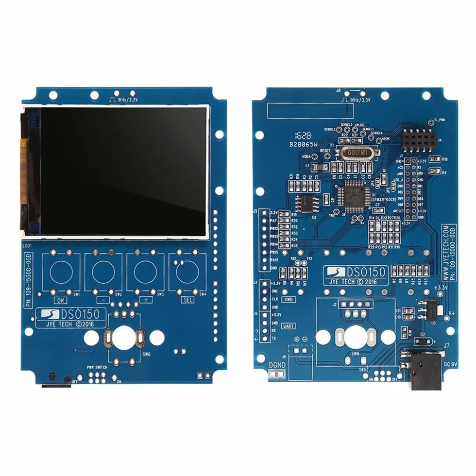 DollaTek DSO150 cyfrowy oscyloskop pow?oki 2,4 cala TFT 1 Msps DIY obudowa zestaw sondy elektroniczny trening zestaw DIY