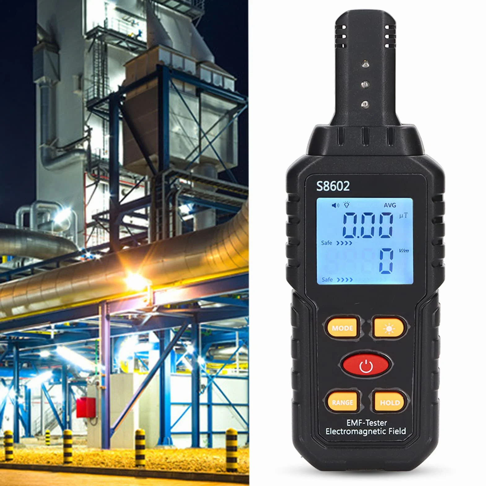 Detektor EMF Promieniowania Elektromagnetycznego Miernik Pola Magnetycznego Cyfrowy Licznik Geigera Beta Gamma X Ray Ręczny
