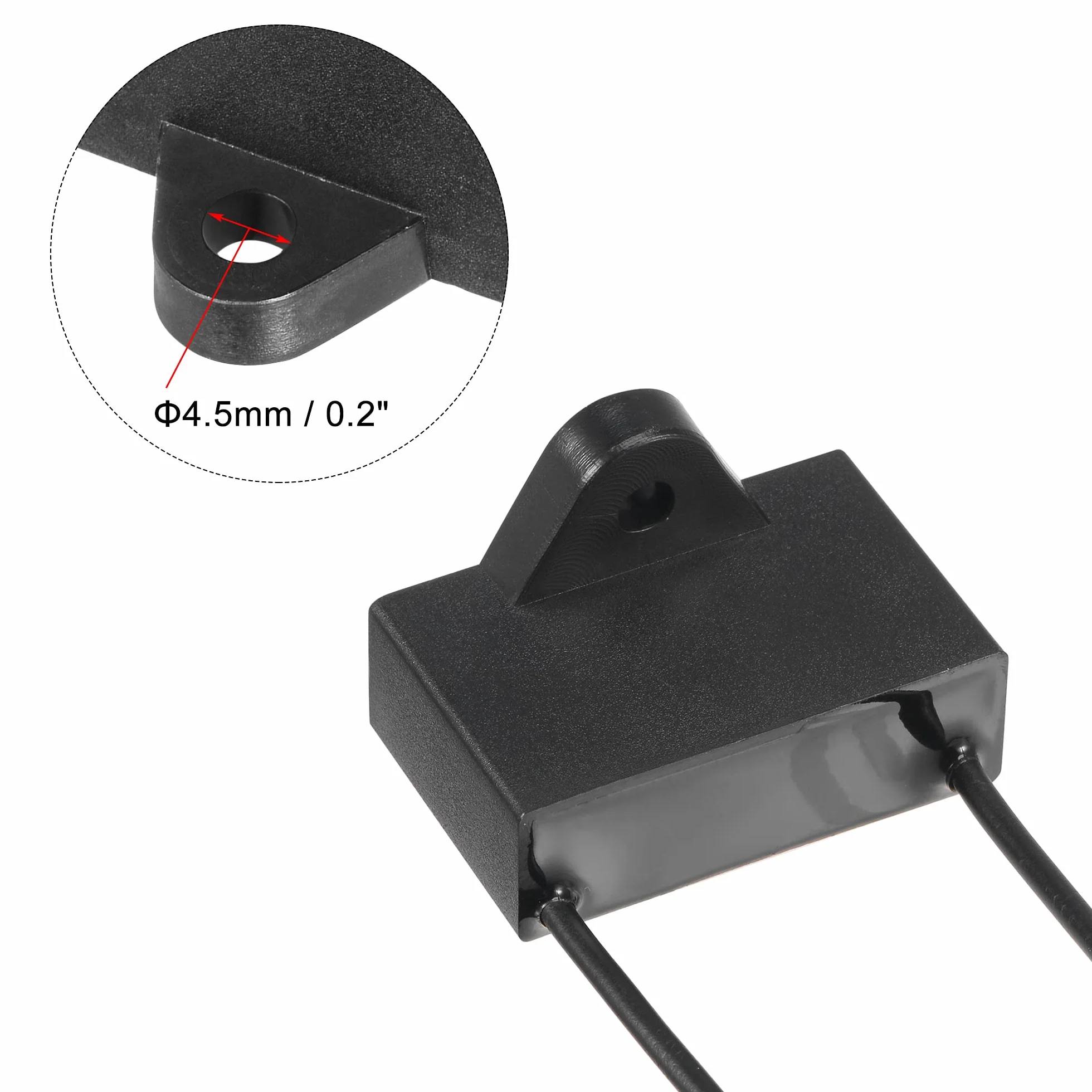 sourcing map Kondensator sufitowy CBB61 1.5uF 250 V AC 2 przewody metalizowany kondensator z folii polipropylenowej 37 x 24 x 13 mm do generatora pompy elektrycznej, 2 sztuki