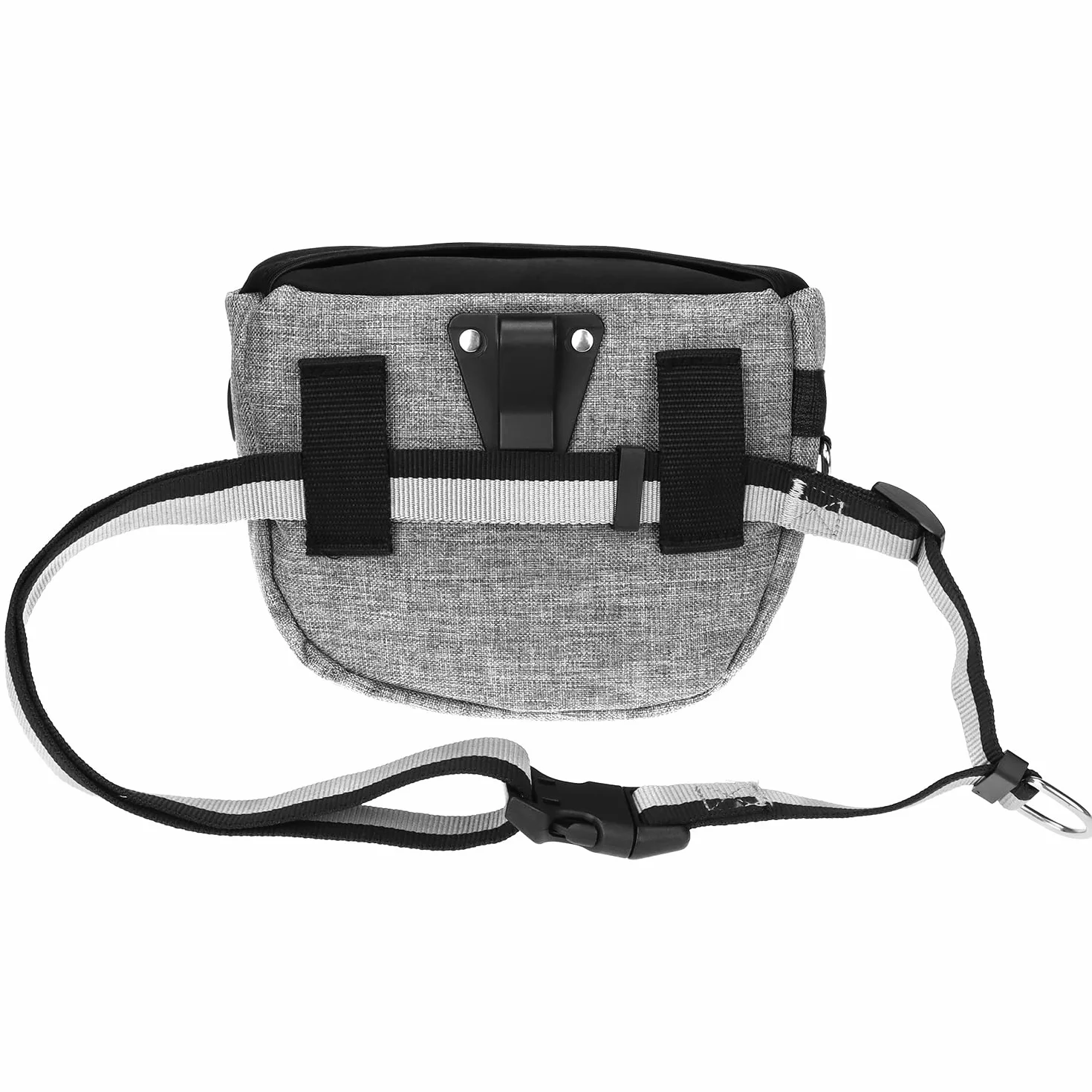 QWORK® Torba na smakołyki dla psa o dużej pojemności —łatwiejszy dostęp do smakołyków — z wyjmowaną kieszenią wewnętrzną i składaną miseczką na wodę