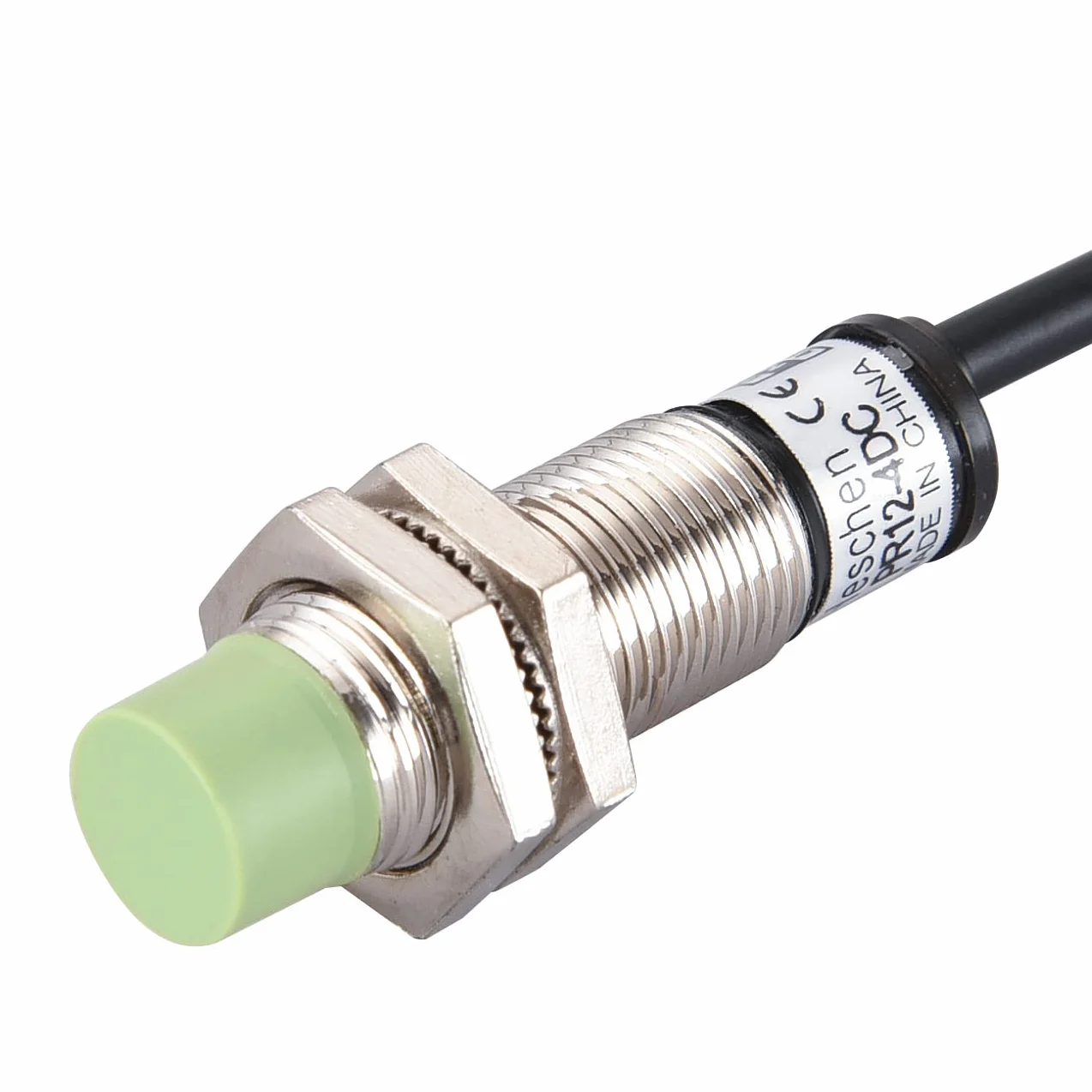 Heschen Indukcyjny czujnik zbliżeniowy PR12-4DC 4 mm M12 12-24 VDC 2-przewodowy nieekranowany NC