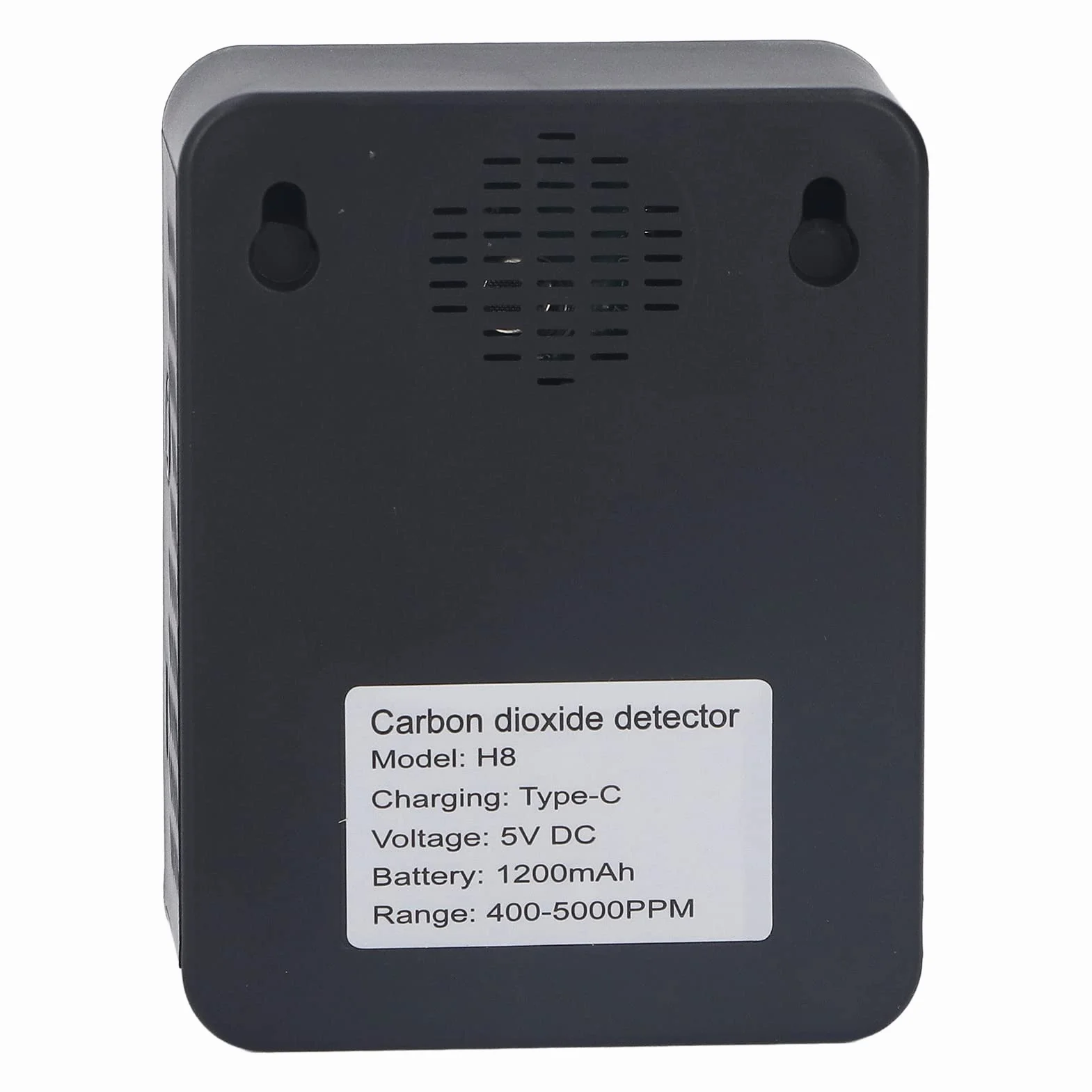 Monitor Jakości Powietrza CO2 z Czujnikiem PM TVOC HCHO, Przenośny Duży Wyświetlacz LCD