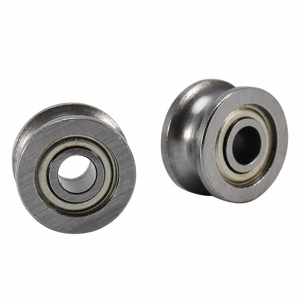 Koło pasowe prowadzące z łożyskami kulkowymi U624ZZ 10 szt. 4x13x7 mm