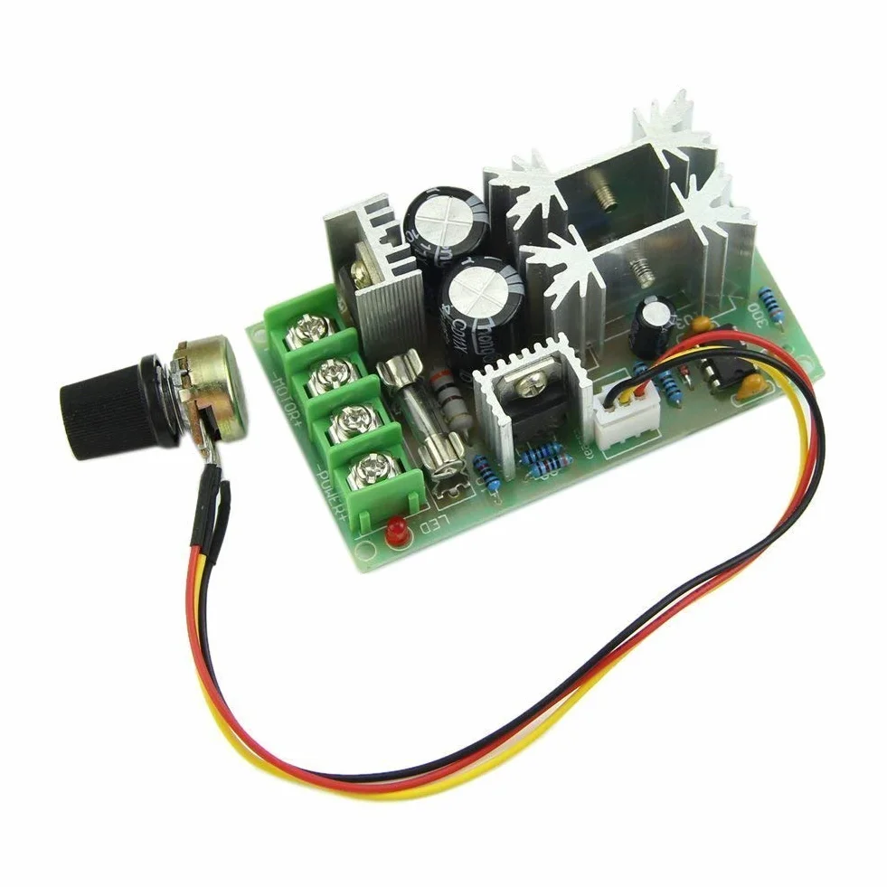 DollaTek Uniwersalny przełącznik regulatora prędkości silnika DC 10-60 V 20 A PWM HHO RC