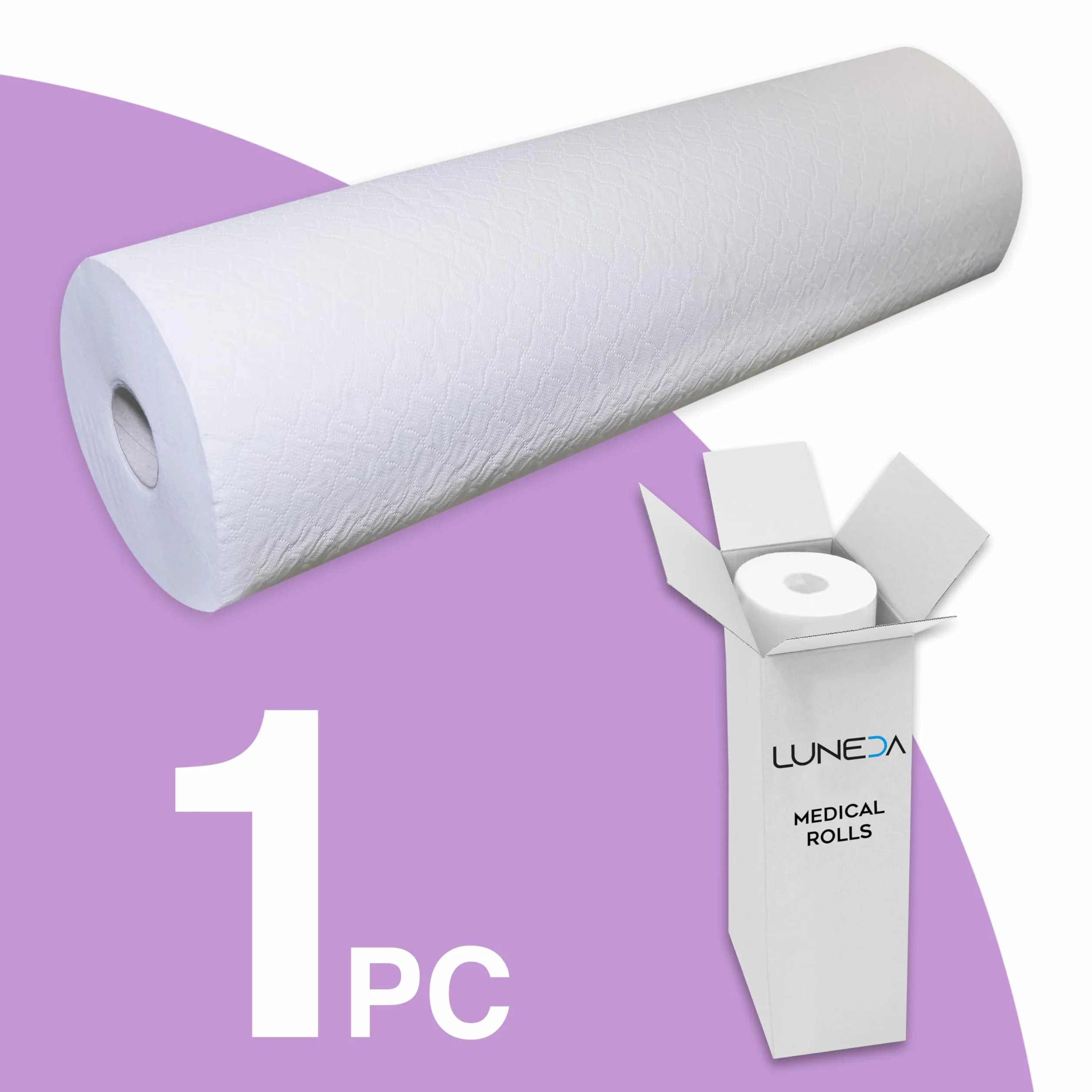 1 x prześcieradło na łóżko, kosmetyczka, lekarz, masaż, fizjoterapia, wyprodukowano we Włoszech, profesjonalne, jednorazowe, z papieru celulozowego, wys. 60 cm (1 szt.)