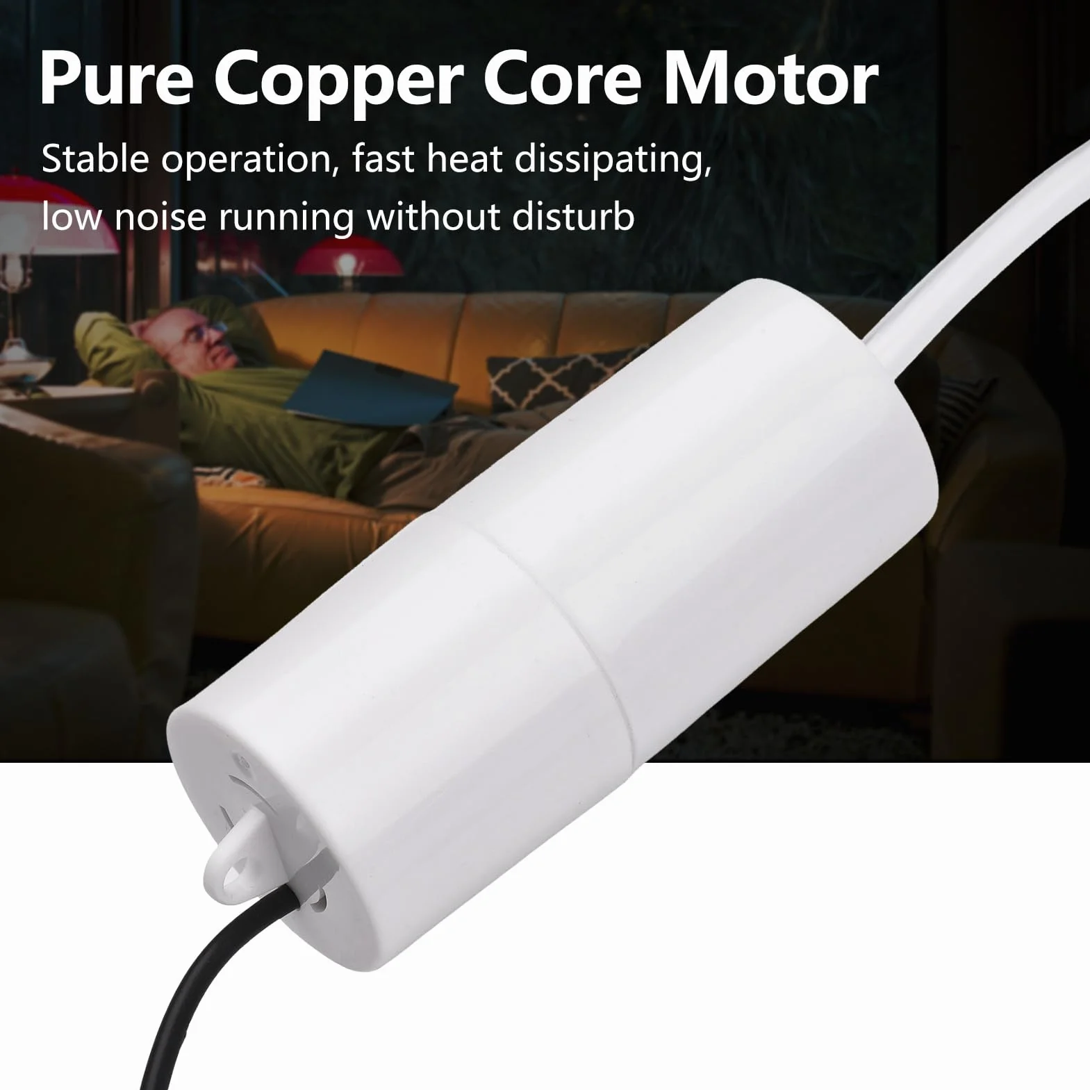Pompka Powietrza do Akwarium Mała Pompa Tlenu Mini USB Pompa Tlenu Cicha z rurką napowietrzającą Kamień Napowietrzający do Domowego Akwarium Akwaria Wędkarstwo na świeżym