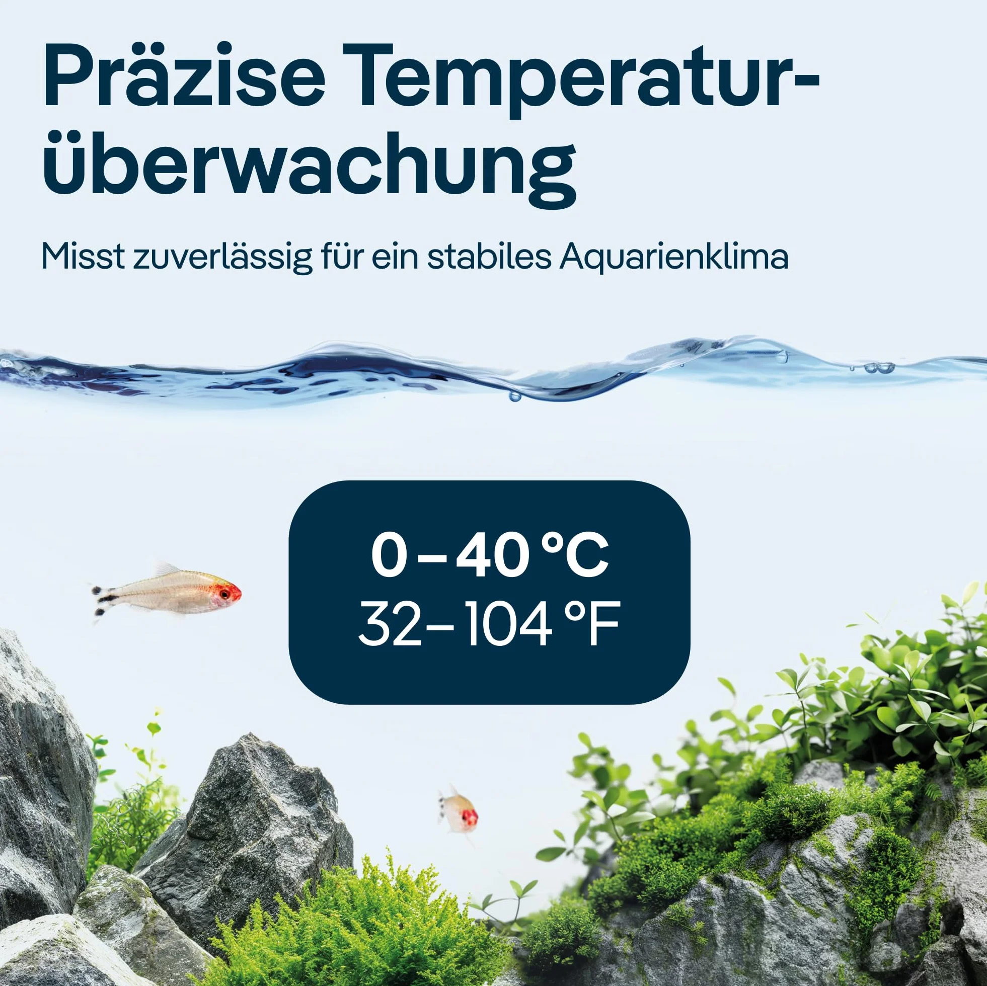 JUWEL Aquarium - Cyfrowy termometr 4.0 – pasuje do wszystkich akwariów