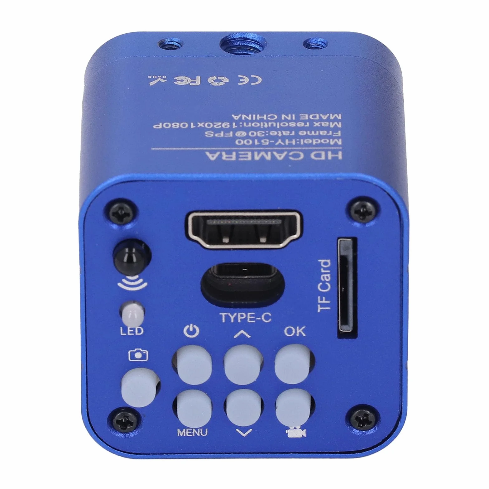 Fafeicy Przemysłowa Kamera Mikroskopowa 24MP 1080P HD USB z Oprogramowaniem Pomiarowym