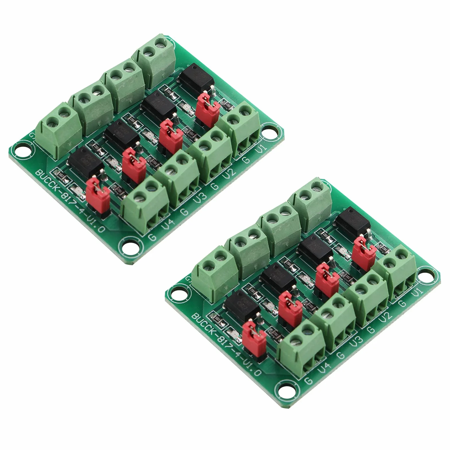 PC817 4-kanałowy optocoupler izolowany moduł konwertera 3,6-30 V