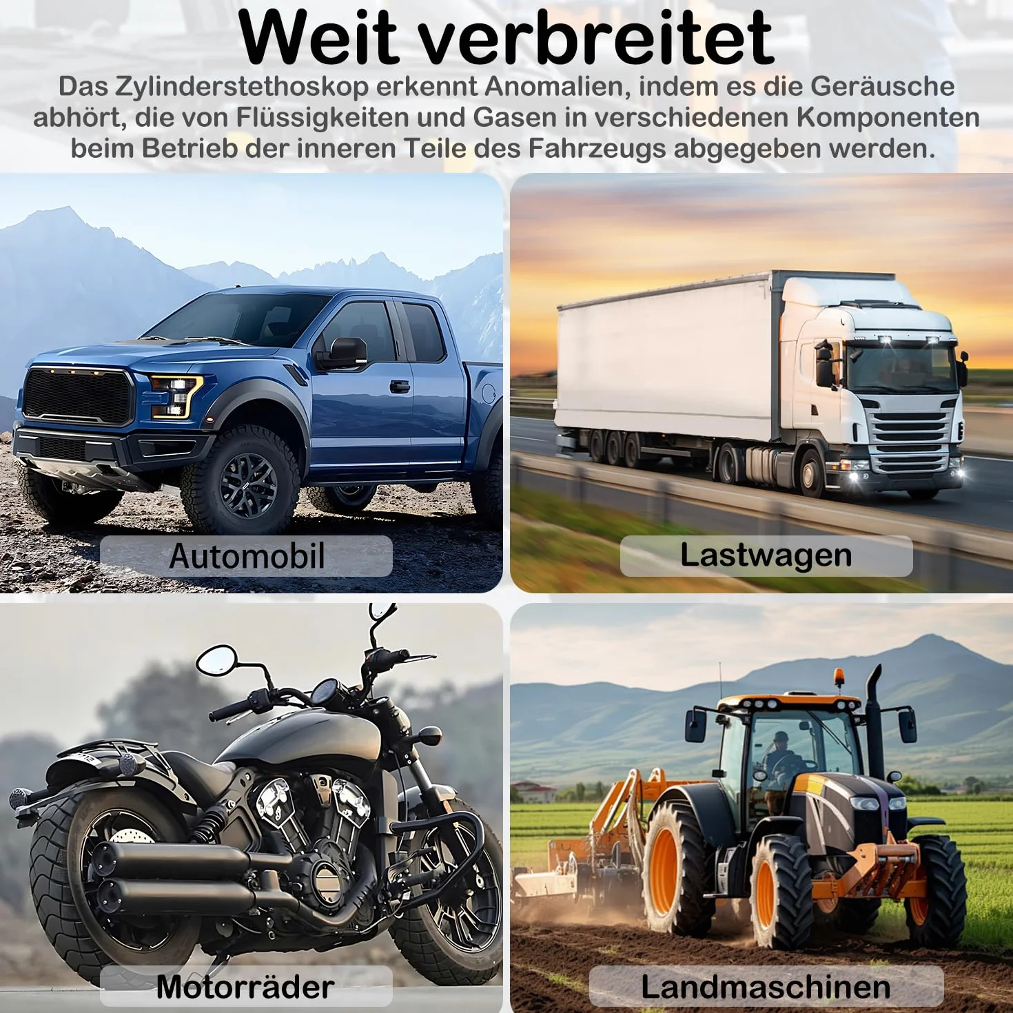 Stetoskop mechaników samochodowych z 2 sondami, czuły aparat słuchowy do silnika