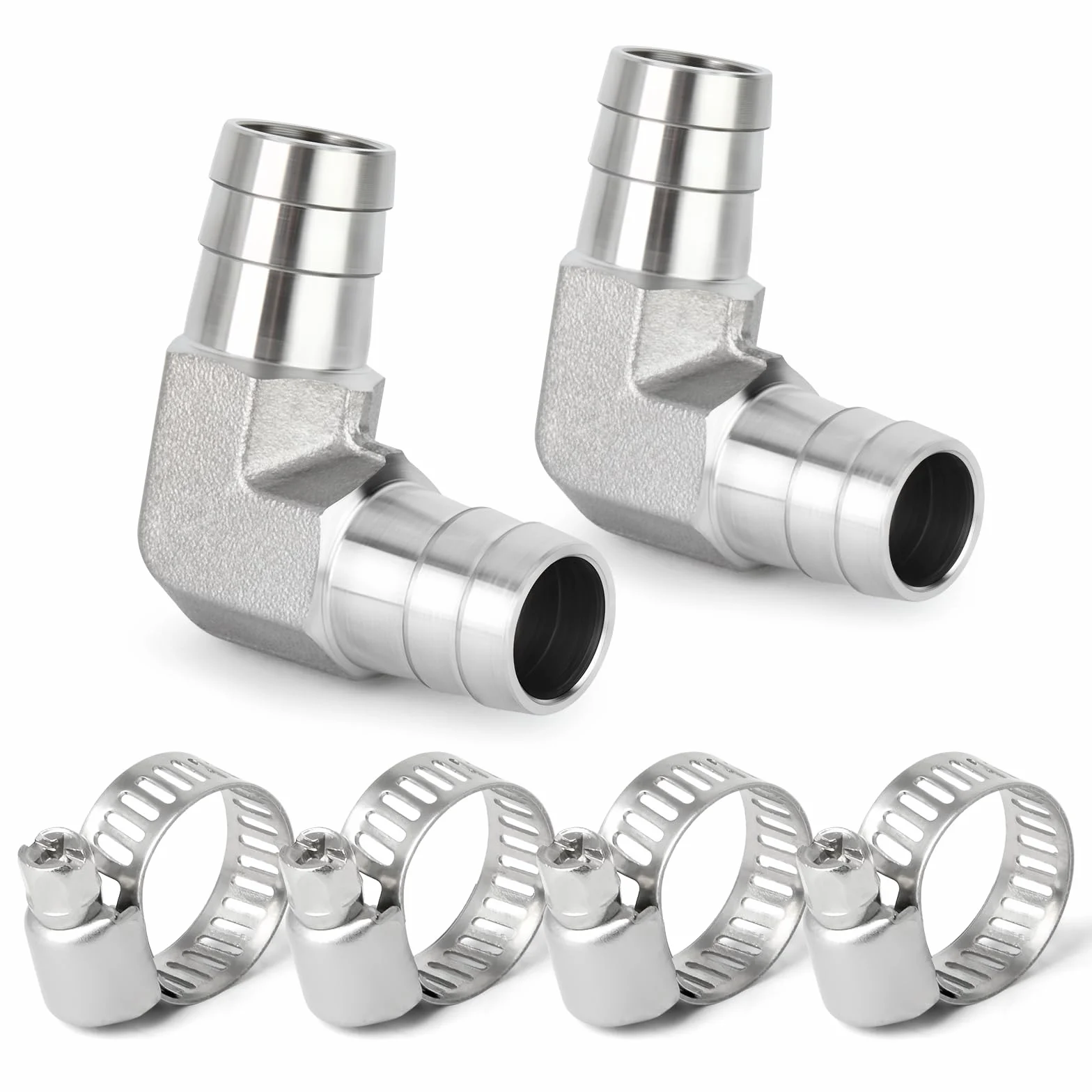 TAISHER 304 stal nierdzewna kolankowa 90 stopni 10mm Barb x 10mm Barb armatura do paliwa z zaciskami węża