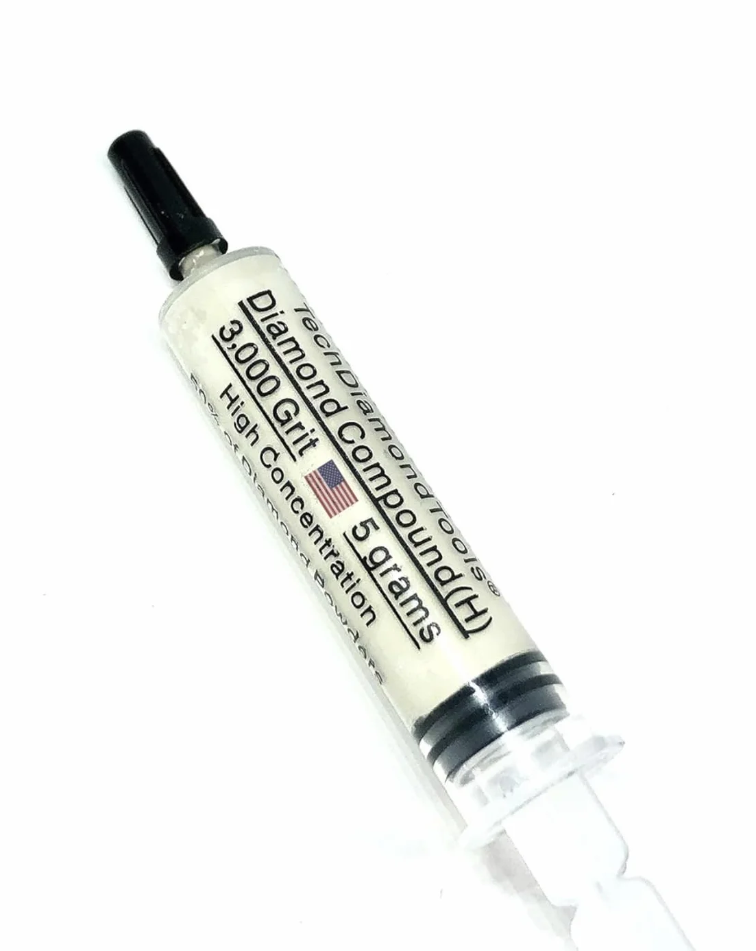TechDiamondTools Diamentowa pasta polerska, ziarnistość 3000, 3-6 mikronów, do precyzyjnego polerowania, 5 g, wysoka koncentracja 50% proszku Damond
