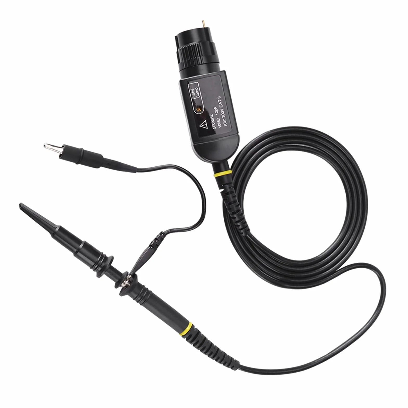 Sonda P6500, Sonda z Klipsem Oscyloskopowym Czarna 1 szt. P6500 500Mhz 10X Oscyloskop o Wysokiej Precyzji Pasywna Sonda z Klipsem