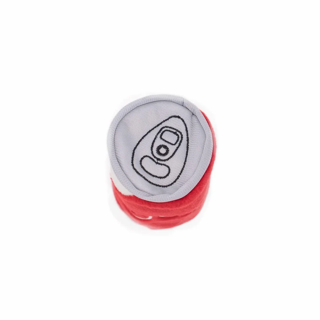 ZippyPaws - Piszcząca puszka, farsz piszczący pluszowy napój zabawka dla psa - Zippy Cola