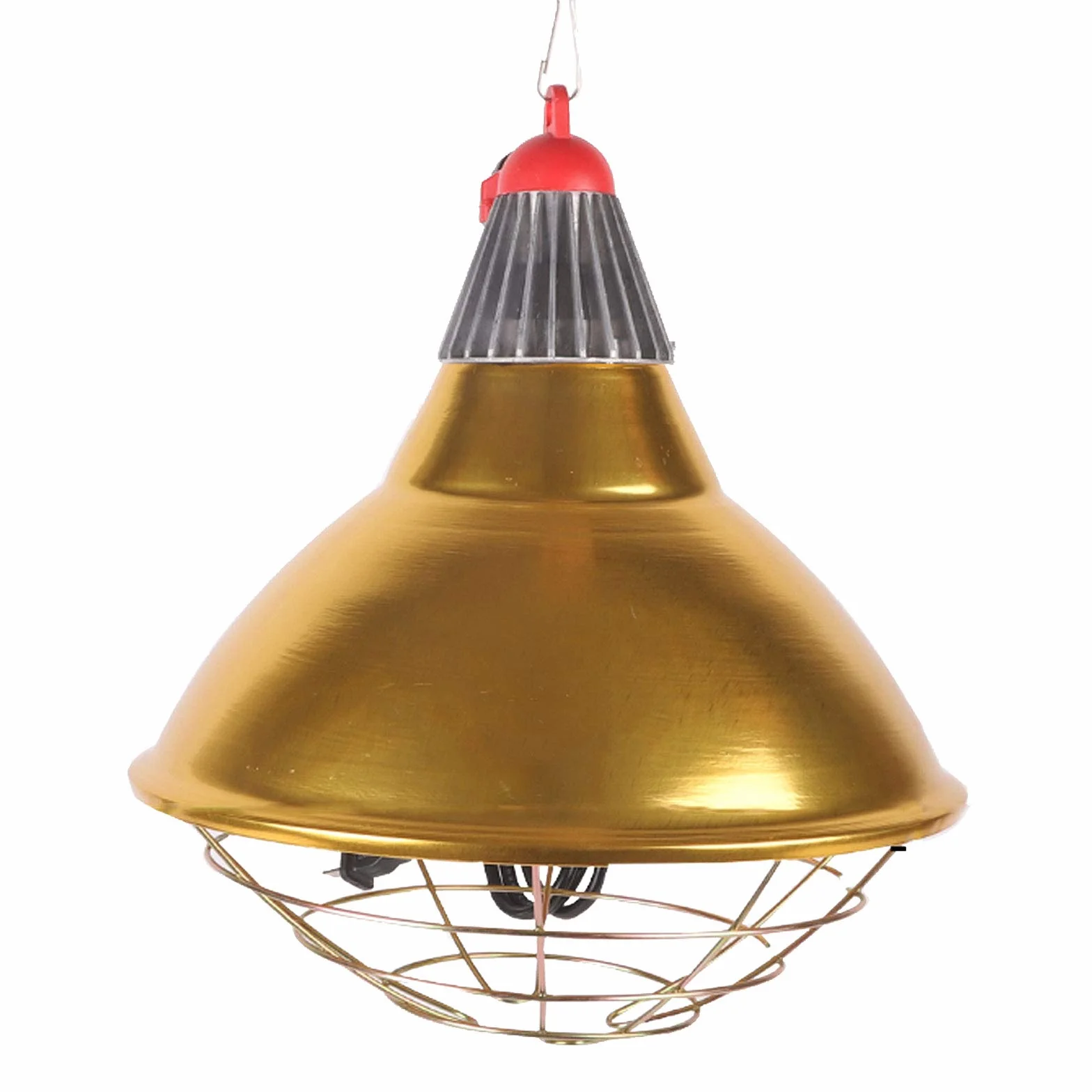 Lampa grzewcza dla szczeniaków, lampa grzewcza do hodowli kurników, regulowana temperatura, światła grzewcze w zimie klosz lampy ze stopu aluminium + żarówka grzewcza na podczerwień 250 W