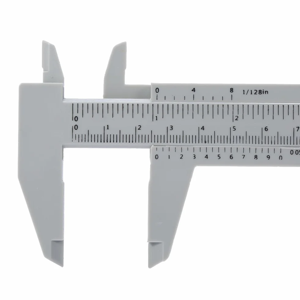 150mm z tworzywa sztucznego tworzywa sztucznego zacisk Vernier zacisku zacisk mikronów pomiaru narzędzia pomiarowego uczeń Beauty brwi Tatuaż Schiebelehre władca calowy/metryczny