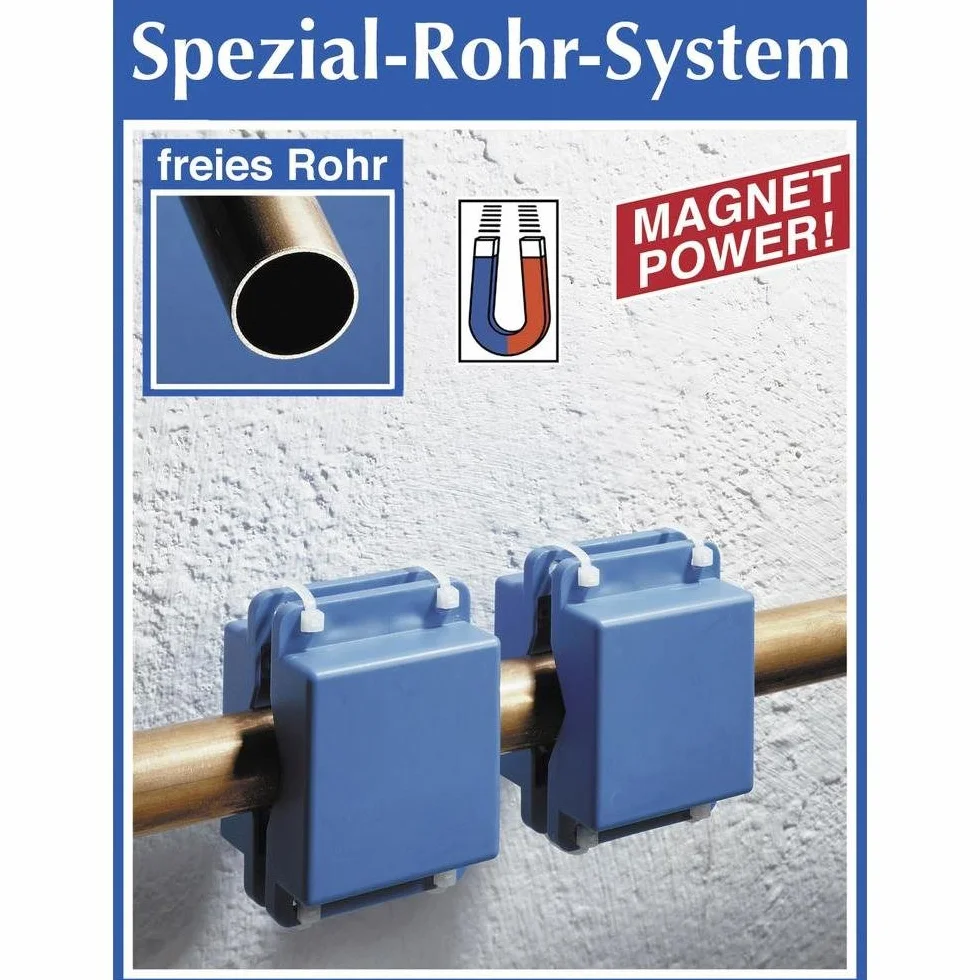 Maximex Specjalny system rur, zestaw 2 sztuk, łatwy montaż, efekt magnesu, praktyczne podwójne opakowanie, pasuje do wszystkich rur, wymiary (szer. x wys. x gł.) 1: 5 x 7 x 4,3 cm
