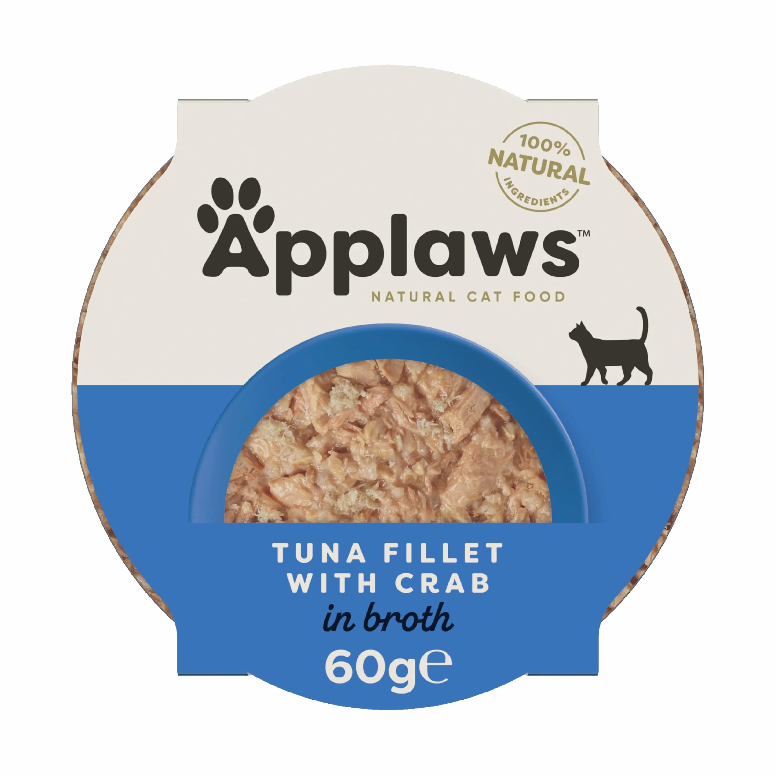 Applaws Karma dla Kotów, Tuńczyk/Krab, 10 x 60 g