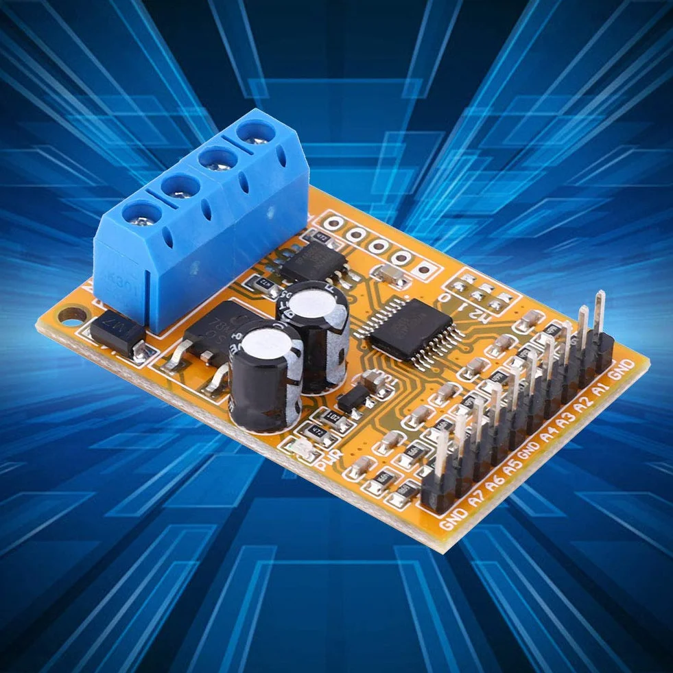 7-kanałowy Modbus RTU Analogowy Próbnik Napięcia z ADC, Funkcje 03 i 06, Moduł Wejścia Analogowego R4AVA07