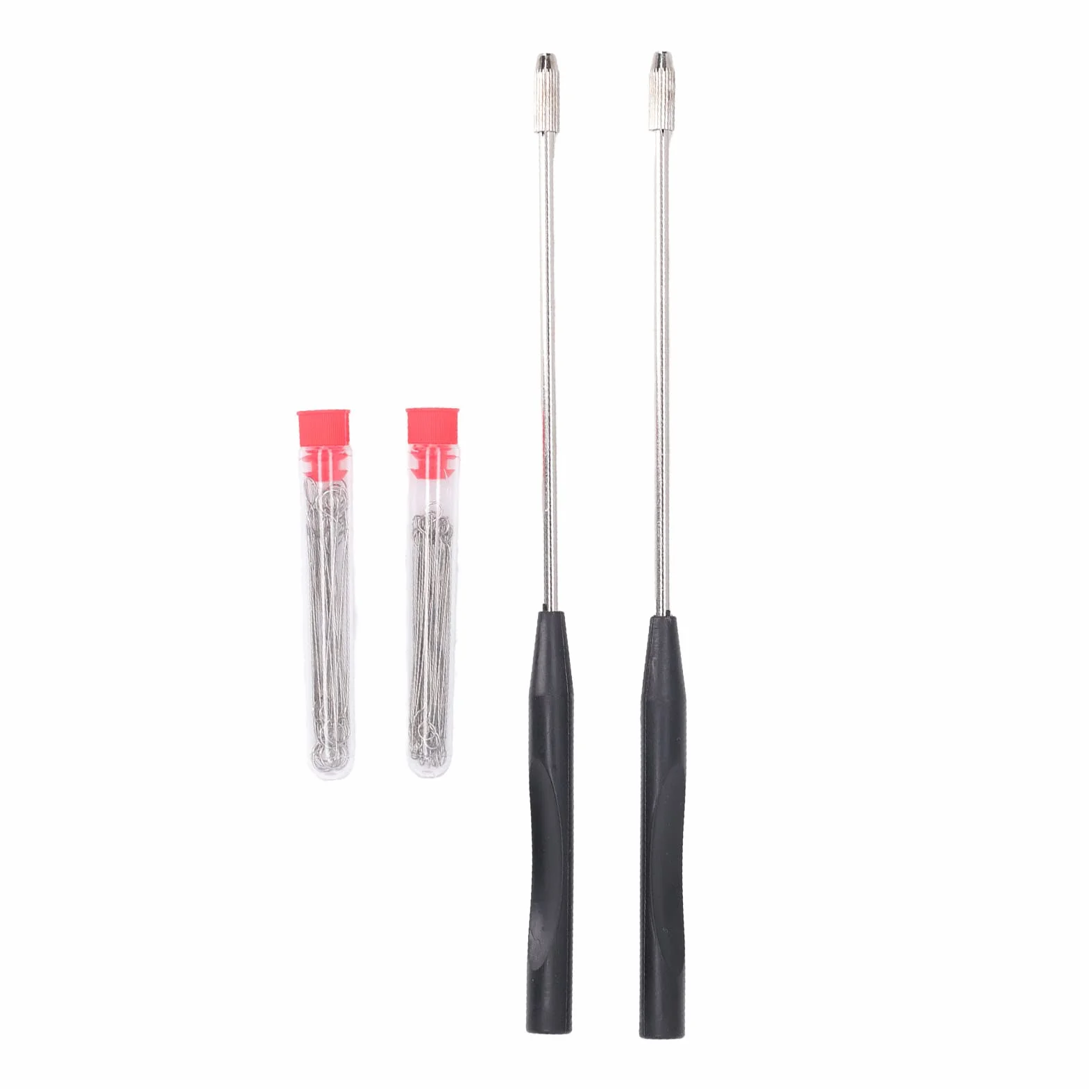 Vikye Chrome Chrome Light Inoculation Rod -W Laboratorium Zestaw Pętli Wielokrotnego Użytku, Pręty Inokulacyjne Miedzi 21 Cm, 90 Pierścieni, Czyste i Higieniczne