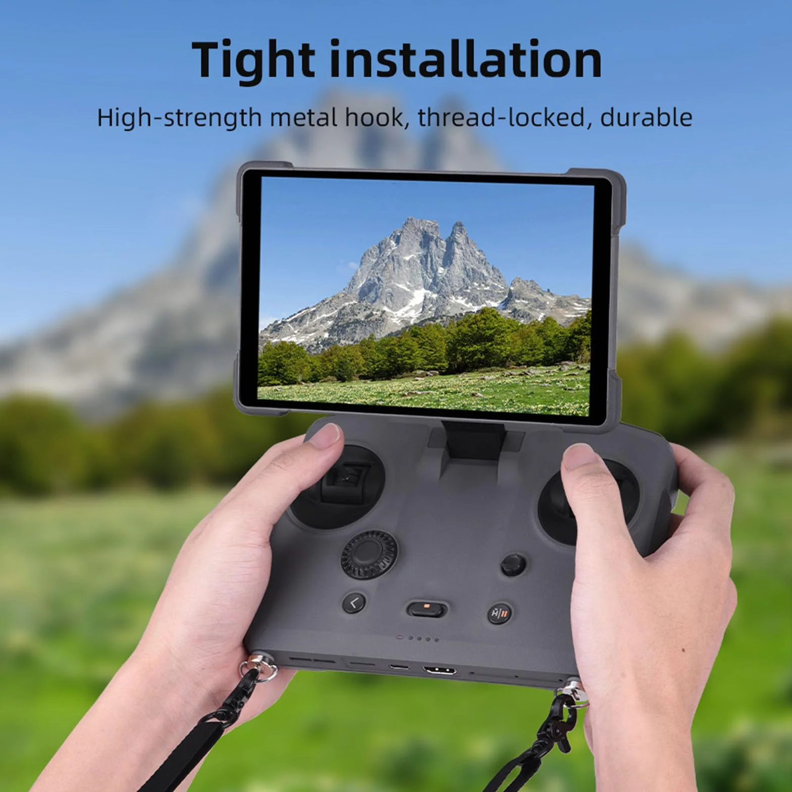 Denash Regulowane Odłączane Smycze do Kontrolerów DJI RC, RC2, RC Pro, Mini 4 Pro, Air 3