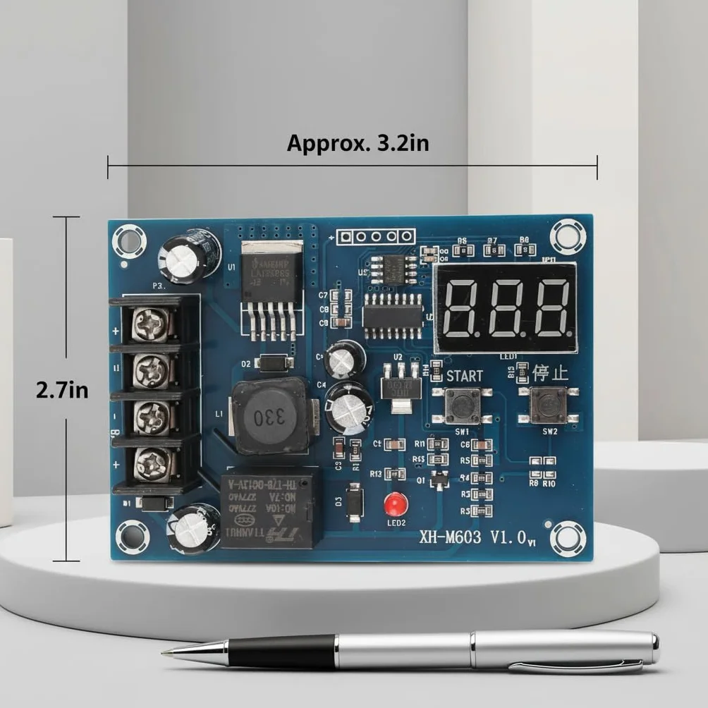 XH-M603 Ładowarka Moduł Sterujący Kontroler Ładowania 12V-24V Płyta Ochronna