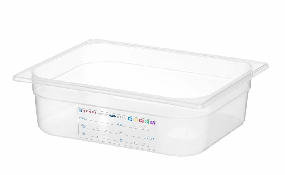 HENDI Pojemnik GN 1/2 - HACCP - 6,5 L - 325x265x(H)100mm