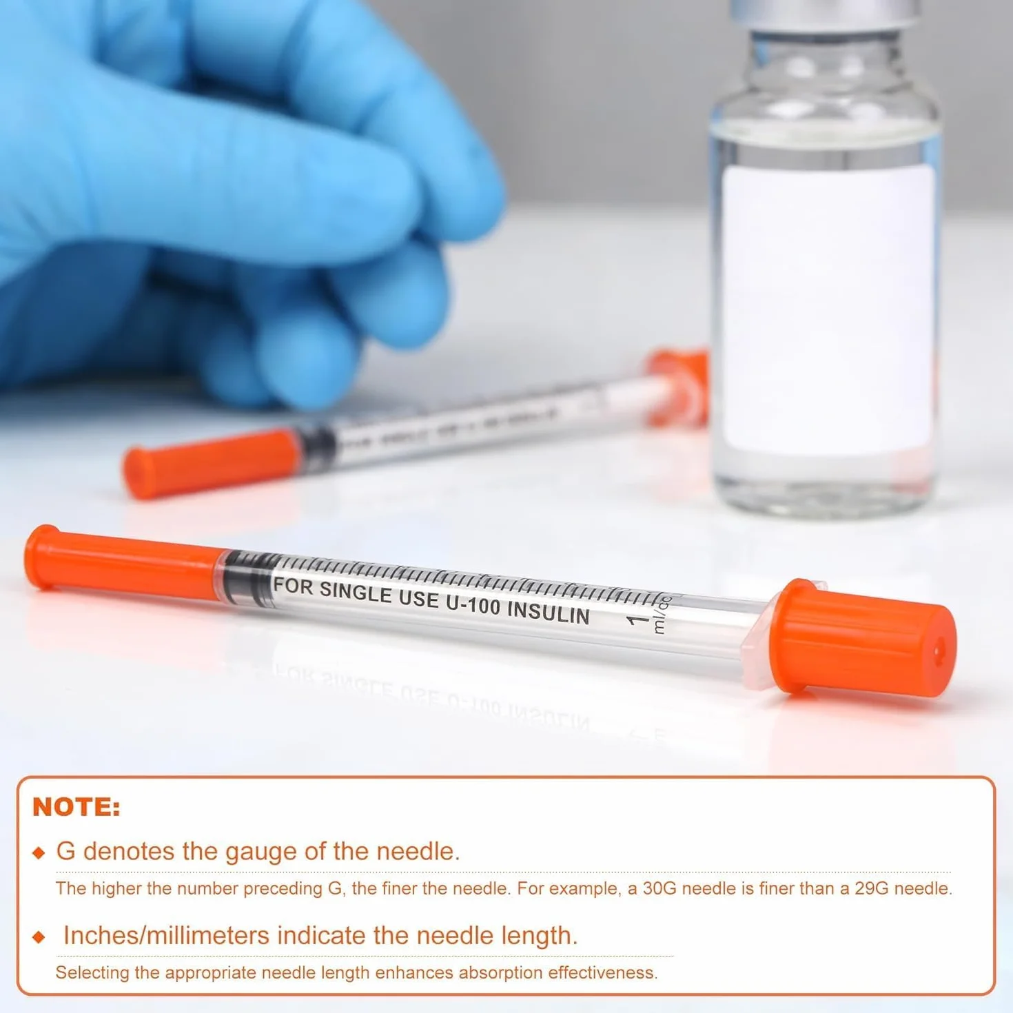 100 sztuk 31 g x 8 mm narzędzia pomiarowe do wielokrotnego użytku 1 ml/cc plastikowa rurka, pojedynczo owinięta
