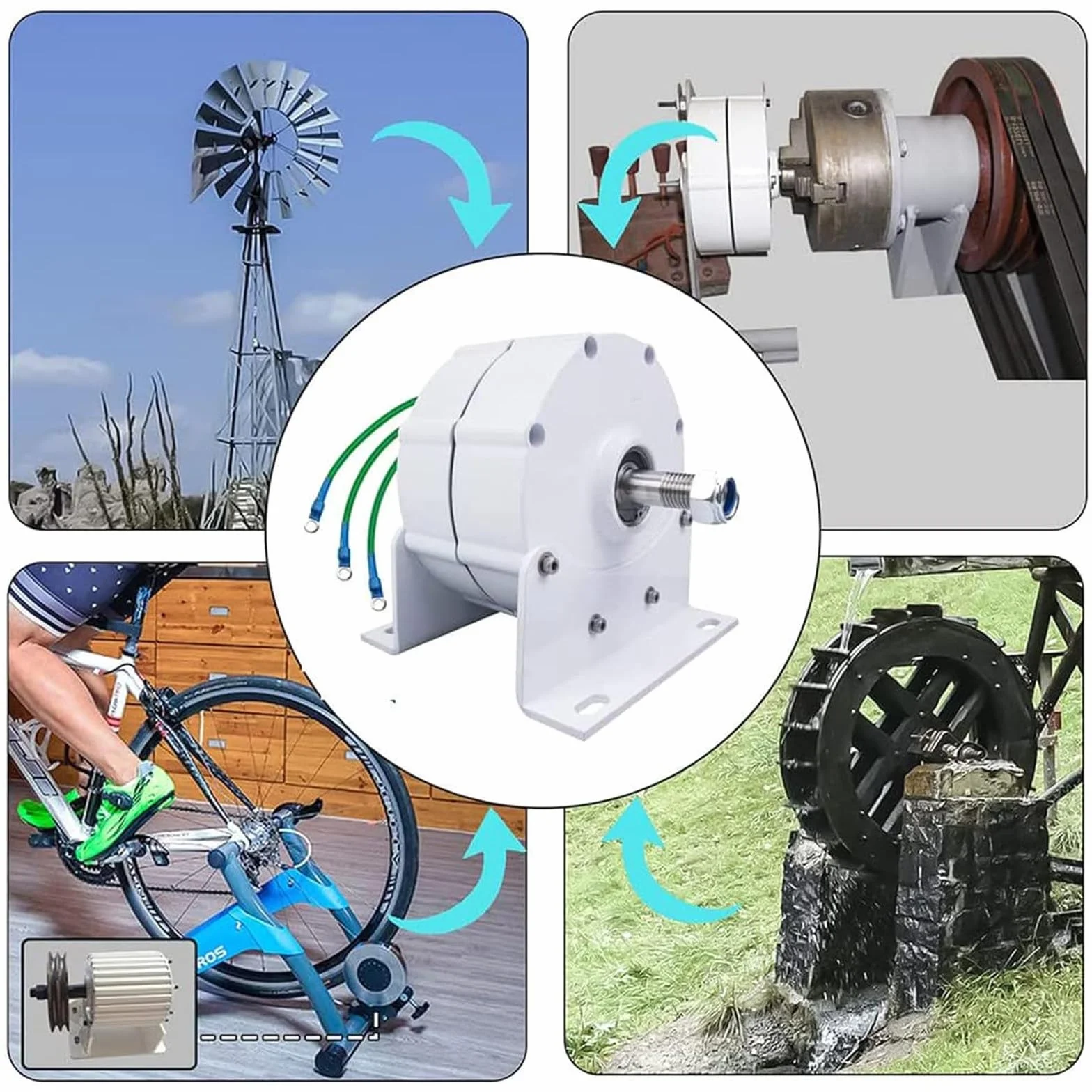 Trójfazowy alternator prądu zmiennego 12000 W 600 R/min 12-220 V generator z magnesami stałymi