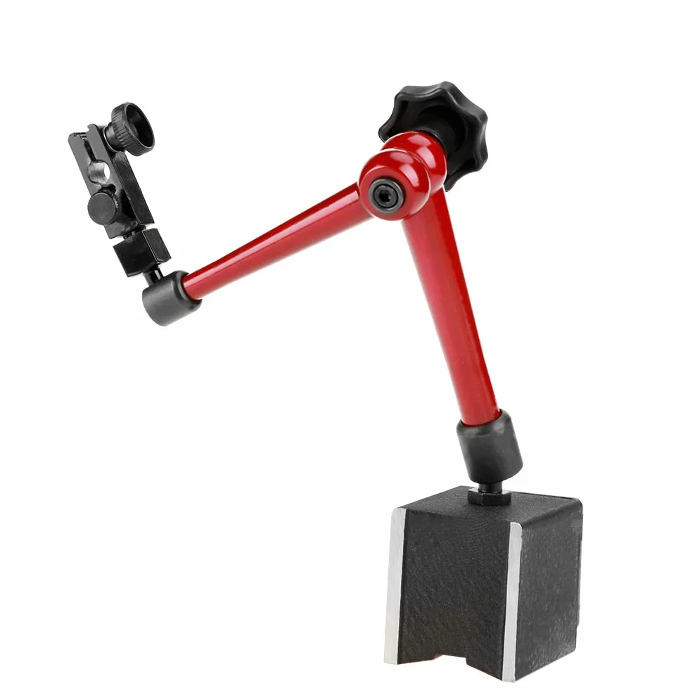 Statyw pomiarowy z uchwytem magnetycznym, regulowany, podstawa magnetyczna z centralnym mocowaniem, narzędzie mechaniczne do montażu czujnika zegarowego 60 x 50 x 55 mm, siła trzymania 7kg