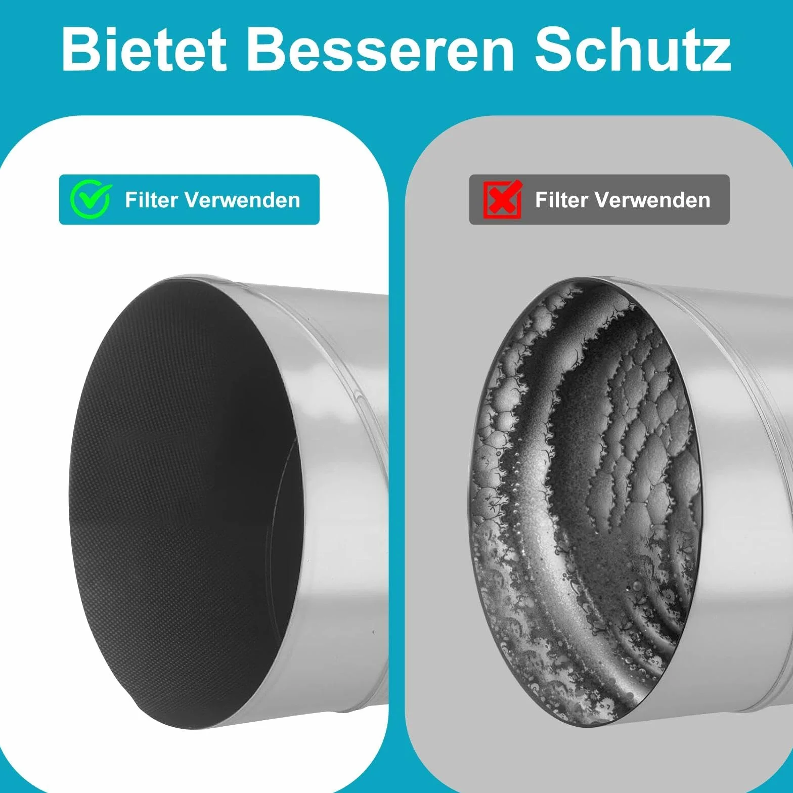Filtr stożkowy DN 125 G4 zamiennik Zehnder Pluggit Maico Helios Disc Valves