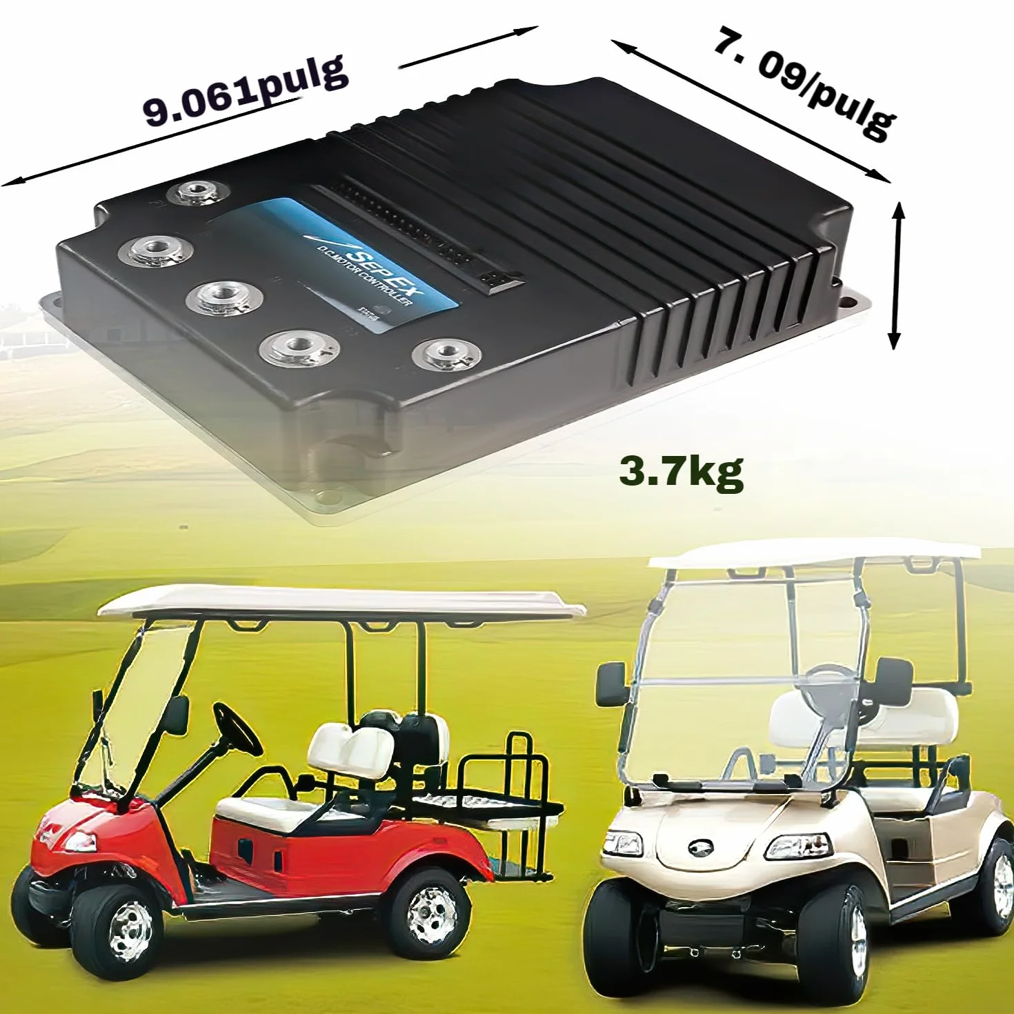 Kontroler silnika SepEx 48 V 400 A, regulator prędkości prądu stałego, zamiennik Curtis 12685403