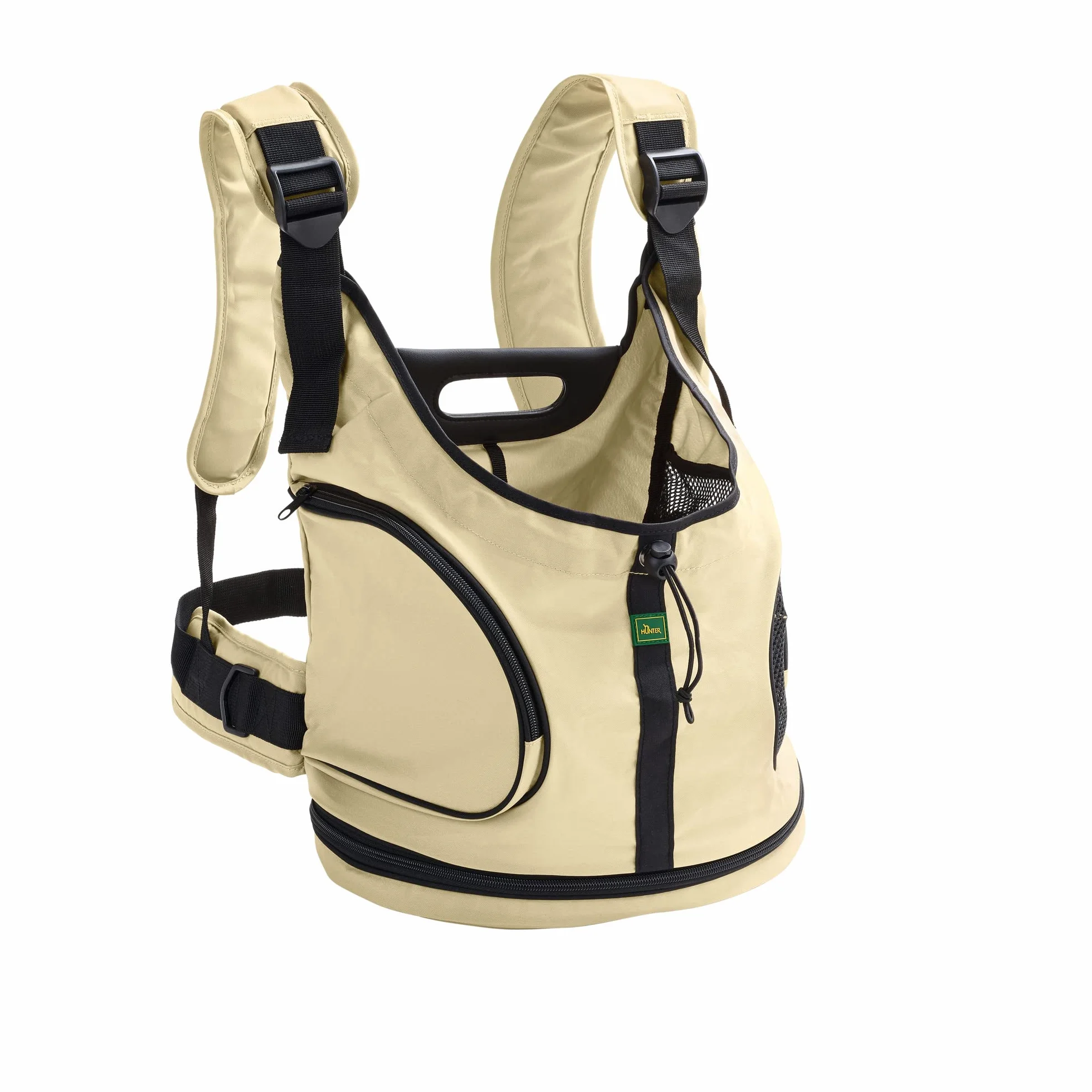 Hunter 46018 Nosidełko na Psa, S, Beżowy/Czarny