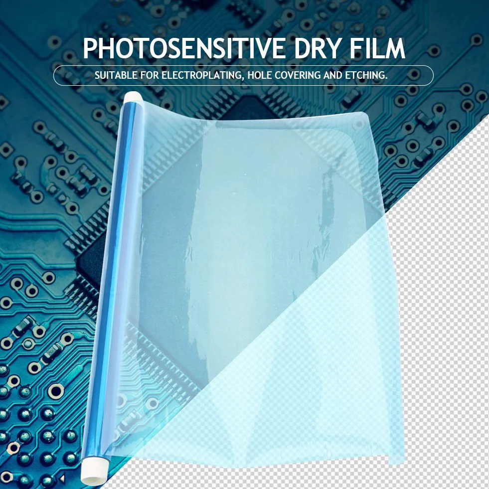 Folia światłoczuła, 1 M × 0, Przenośna światłoczuła Sucha Folia do Obwodu Arkusz Fotorezystu do Produkcji Płytki PCB 3,3 Stopy * 1,0 Stopy, Elektryczne, Bezpieczniki