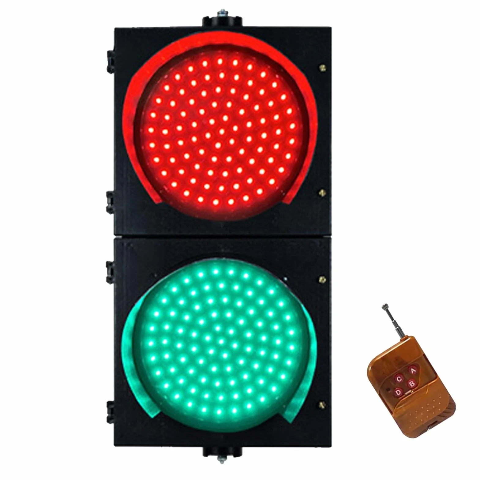 Sygnalizacja Świetlna LED, Ф200mm Przemysłowe Oświetlenie Doku Załadunkowego z Pilotem, Czarna Obudowa Komputera Zewnętrzny Wodoodporny Wskaźnik Lampka Ostrzegawcza (Size : 220V)