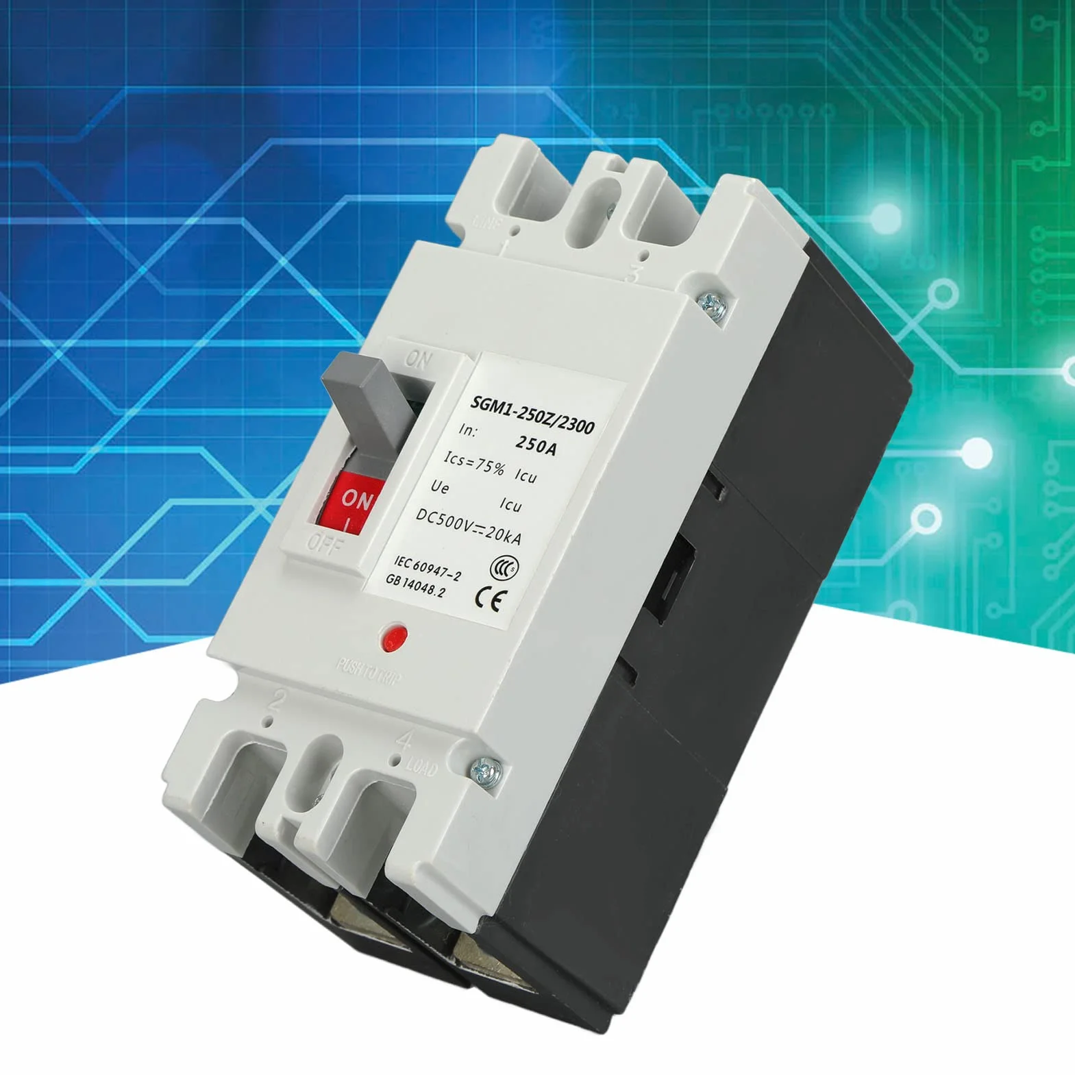 DeWin DC Wyłącznik ochronny 2P MCCB 250A 500V