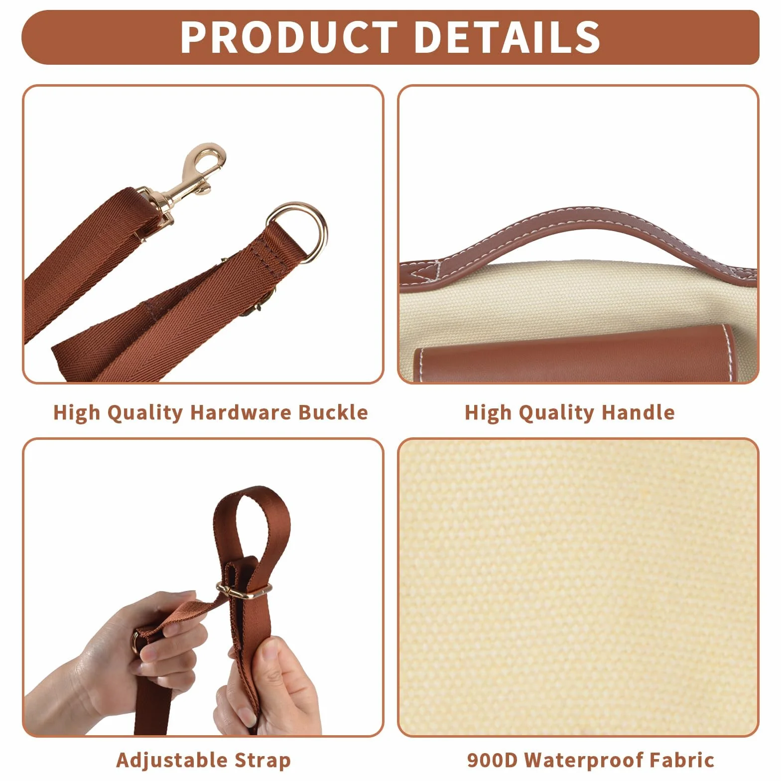 Wakytu Bagażnik na plecak dla psa, plecak awaryjny, stary, niepełnosprawny, urazy stawów, artretyzm (M, beżowy)