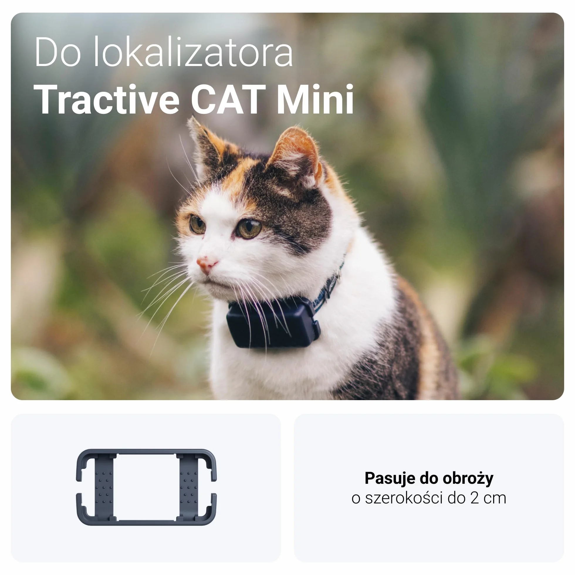 Tractive GPS — klips z uchwytem na lokalizator CAT Mini x2. Na wielkie przygody i zwykłe spacery po lesie.