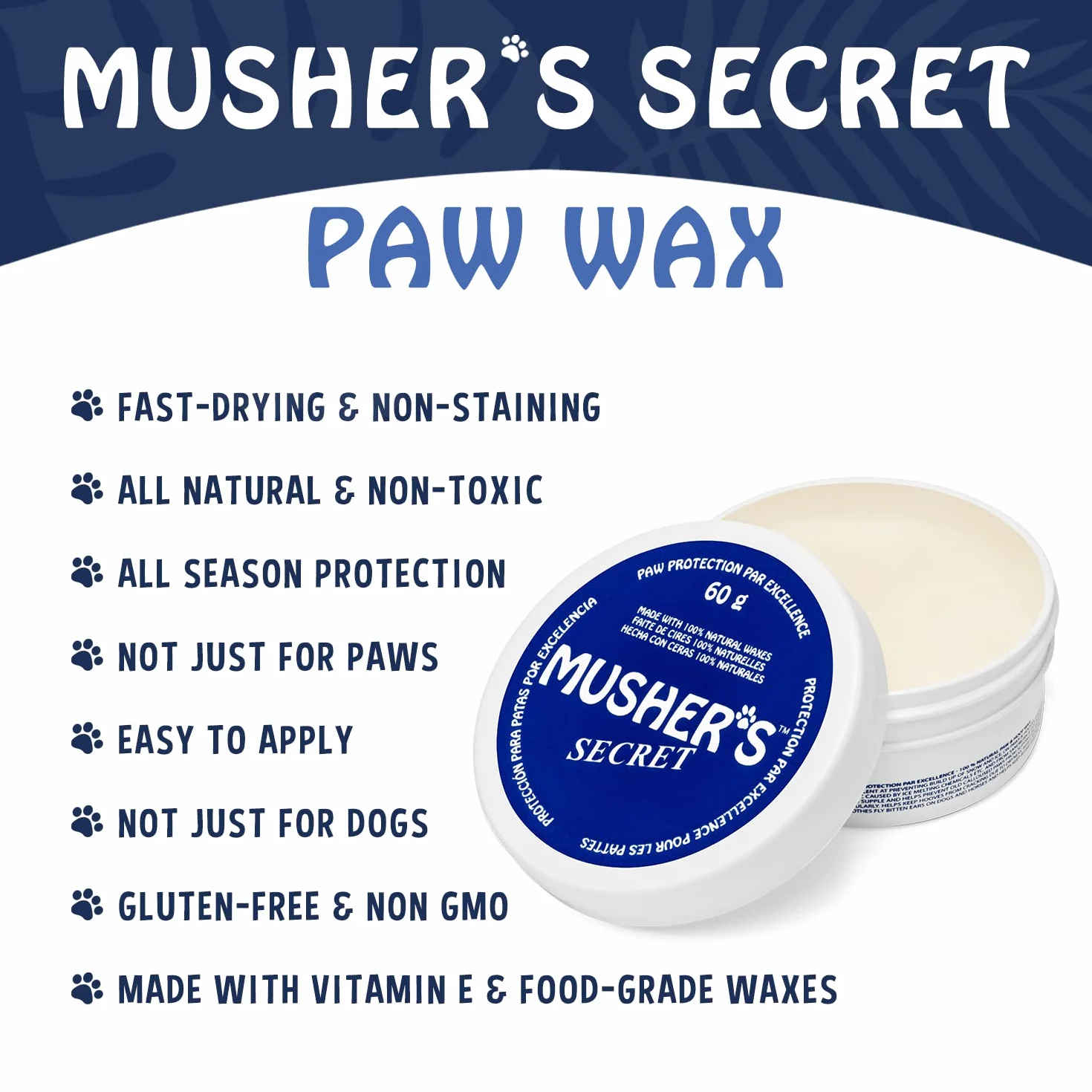 Musher's Secret Paw Protector, Balsam do łap psa, 60 g