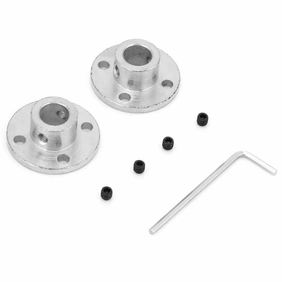 Złącze kołnierzowe, 2 szt. M4 sztywne złącze kołnierza złącze wału silnika ID 10 mm od 16 mm złącze wału prowadzącego silnika sprzęgło osi łożyska złączki