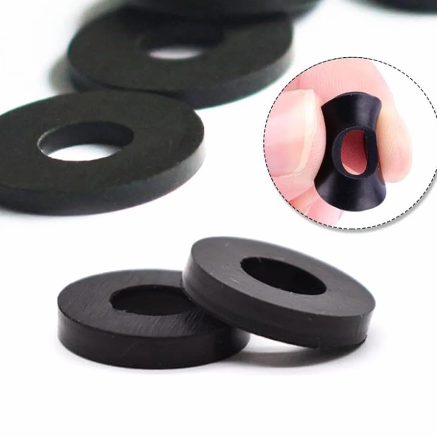 30 sztuk podkładek do węża prysznicowego, gumowe podkładki do węża prysznicowego 1/2" (1/2"), pierścień uszczelniający do głowicy prysznicowej i przyłącza kranu