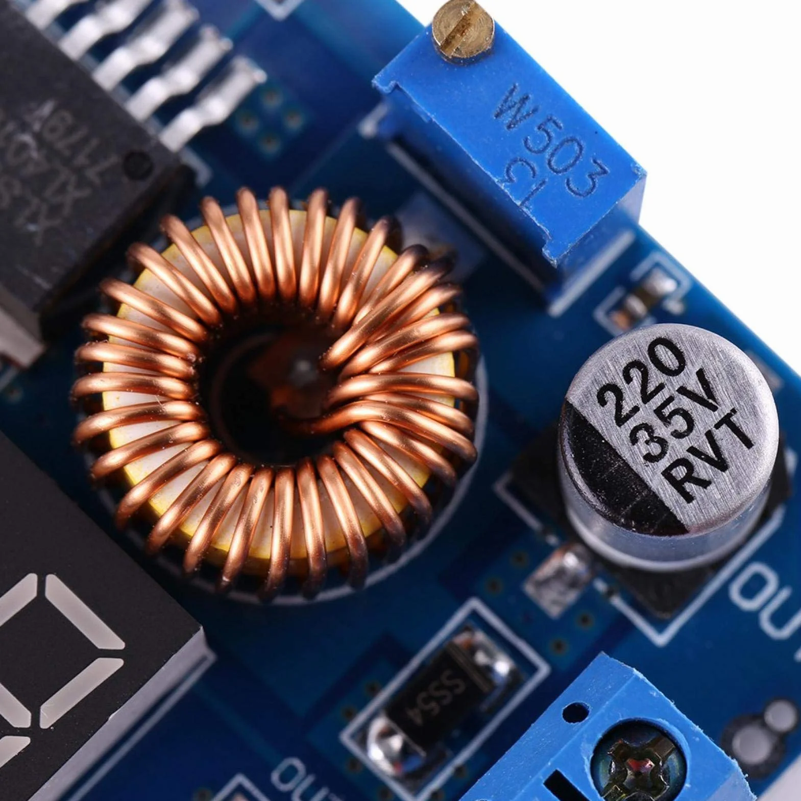 Regulator napięcia przetwornicy DC-DC moduł obniżający napięcie, 5 A, 4,0 V ~ 38 V do 1,25 V ~ 36 V, regulowany