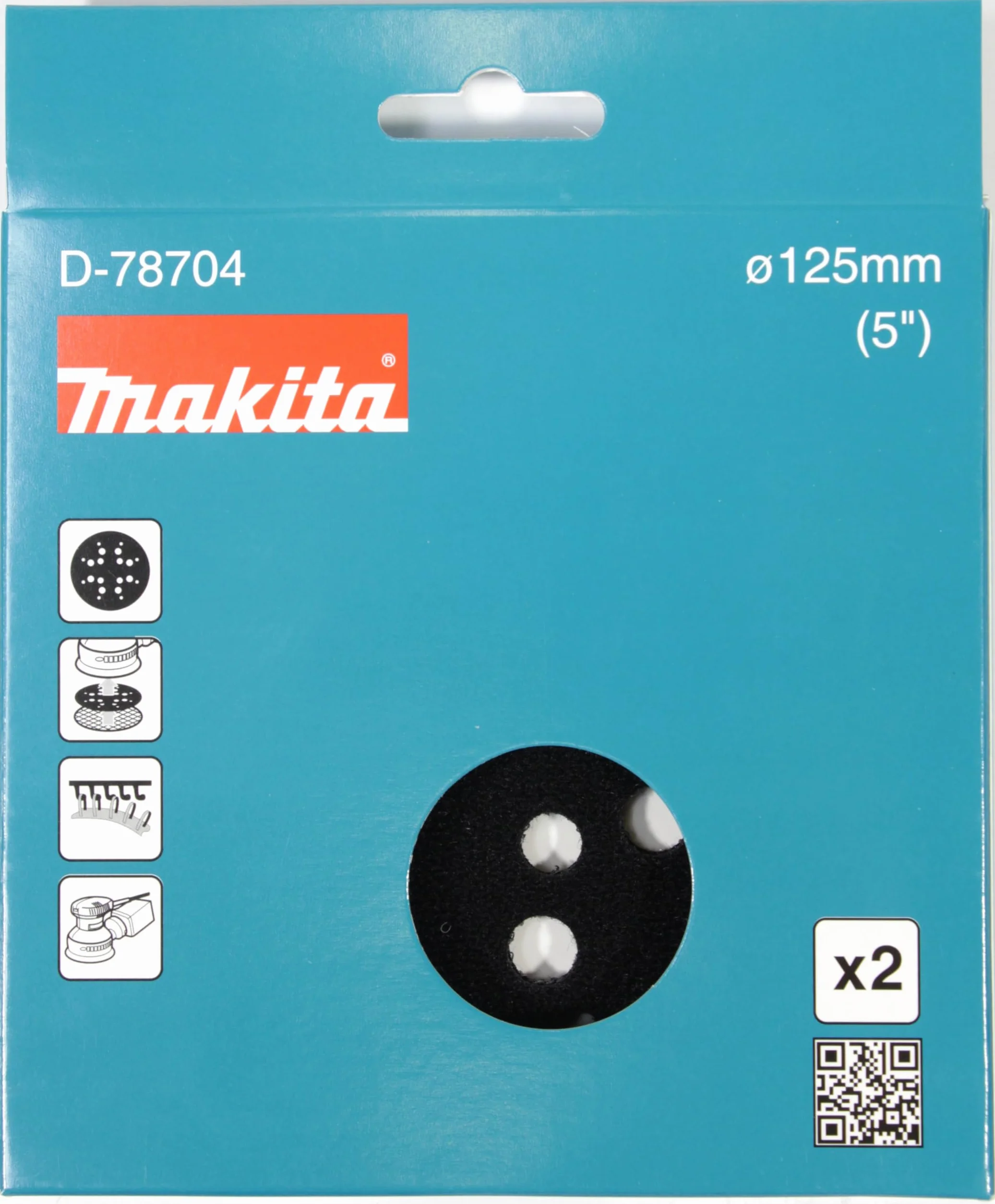 Makita Osłona tarczy szlifierskiej z zapięciem na rzepy, 125 mm, do szlifierek, czarna
