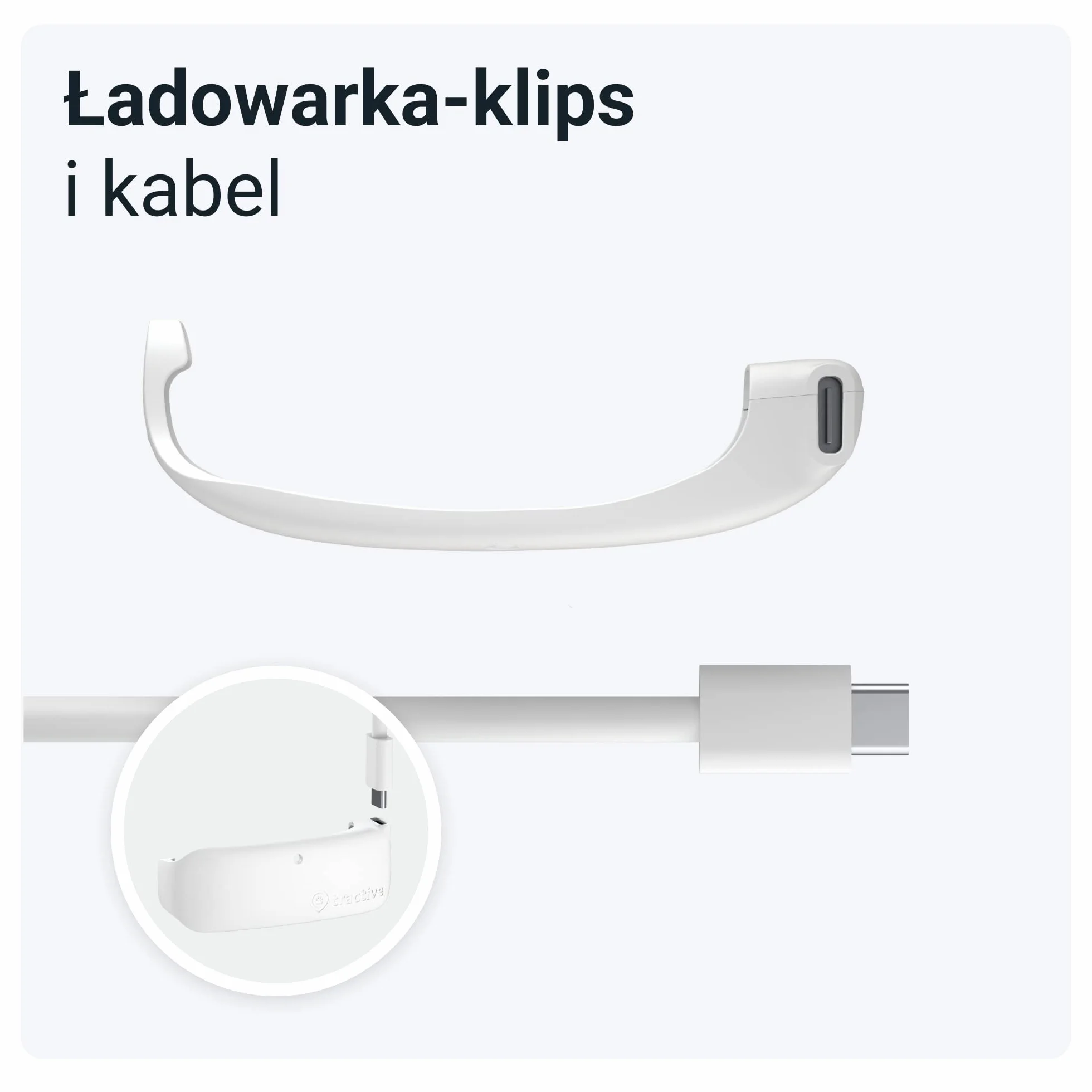 Tractive Gps Ładowarka do Lokalizatora Gps, Biały